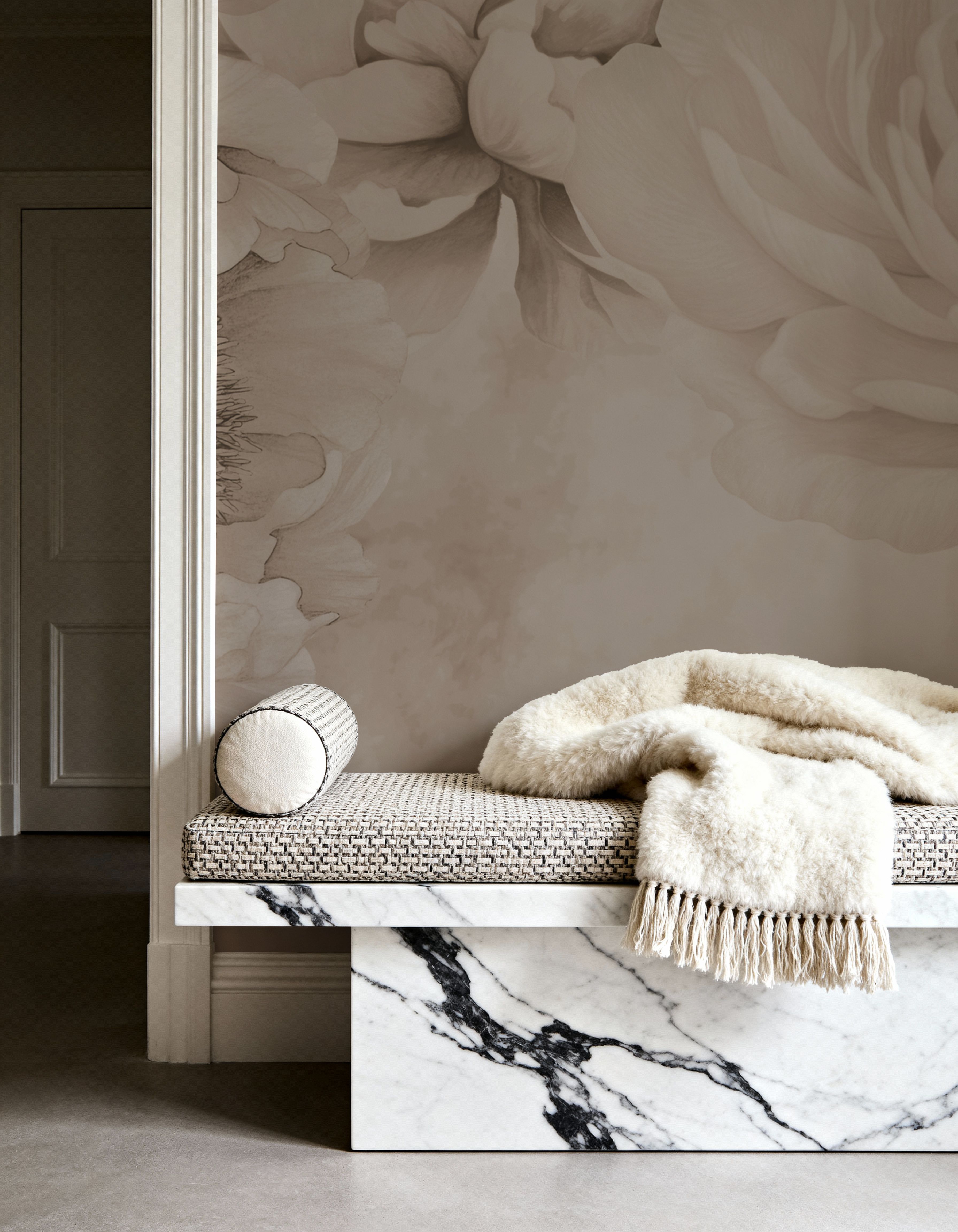 Transcendent Peony, Beige