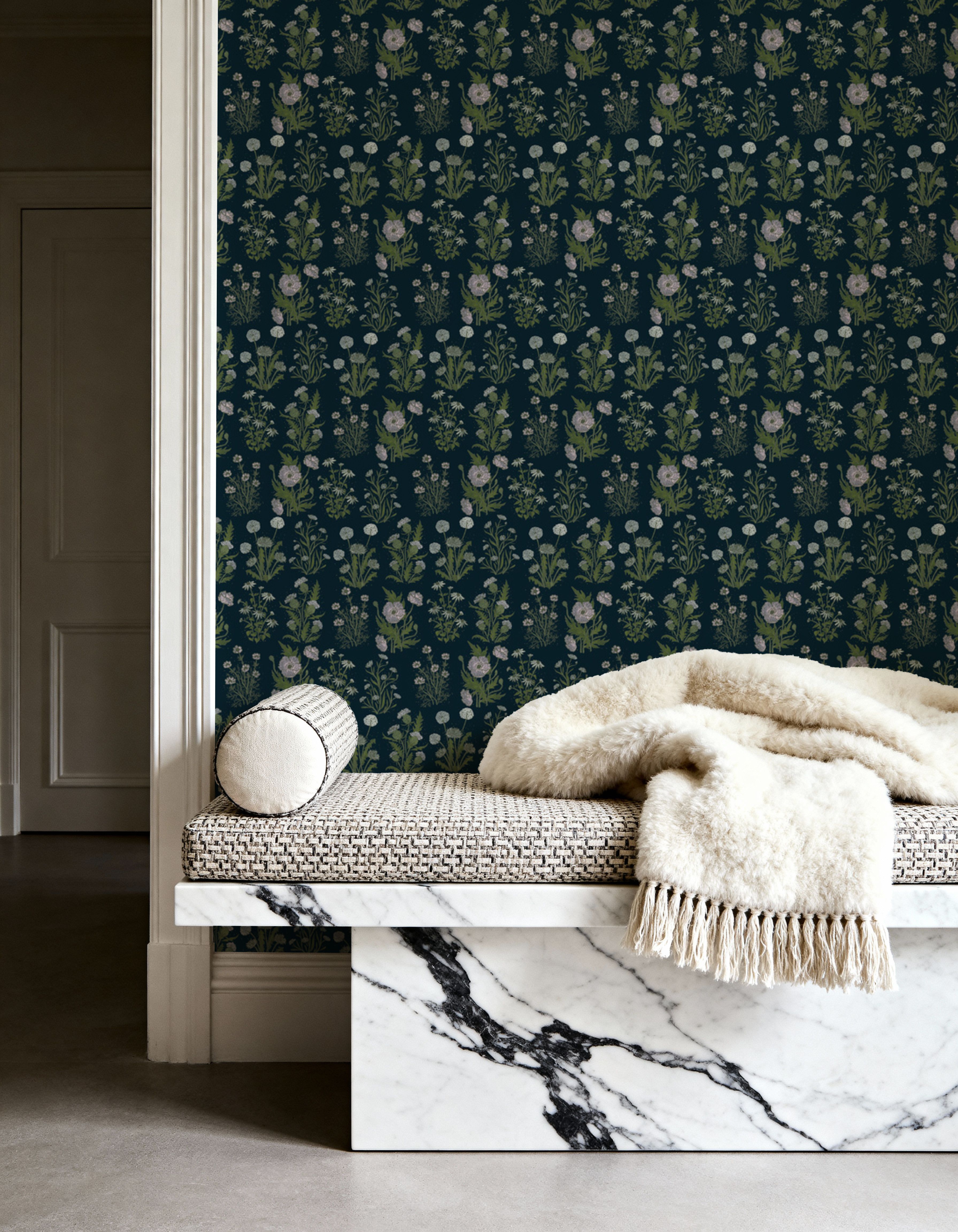 Wildflower Garden, Midnight, Papel de parede