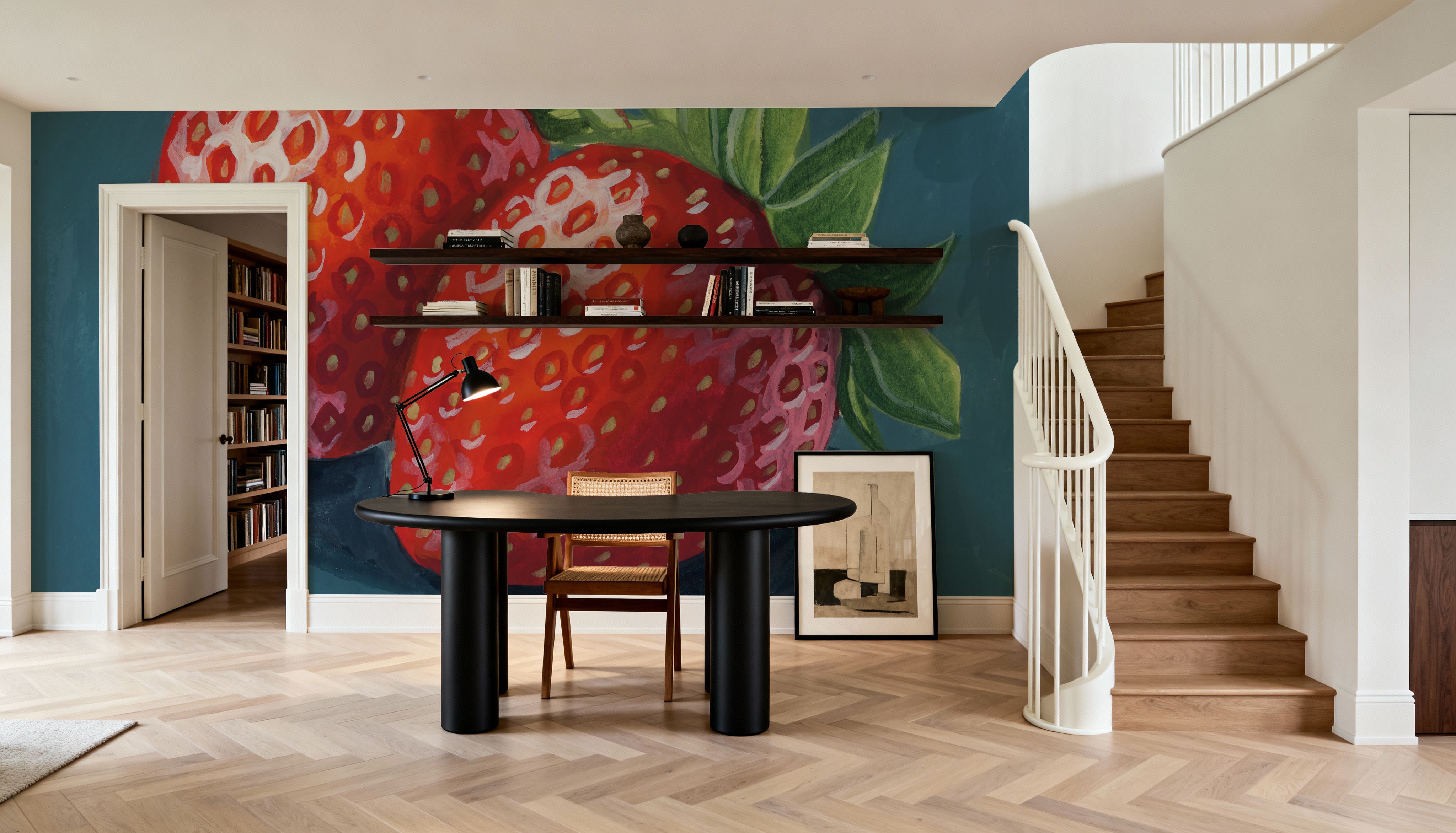 Strawberry Couple Portrait