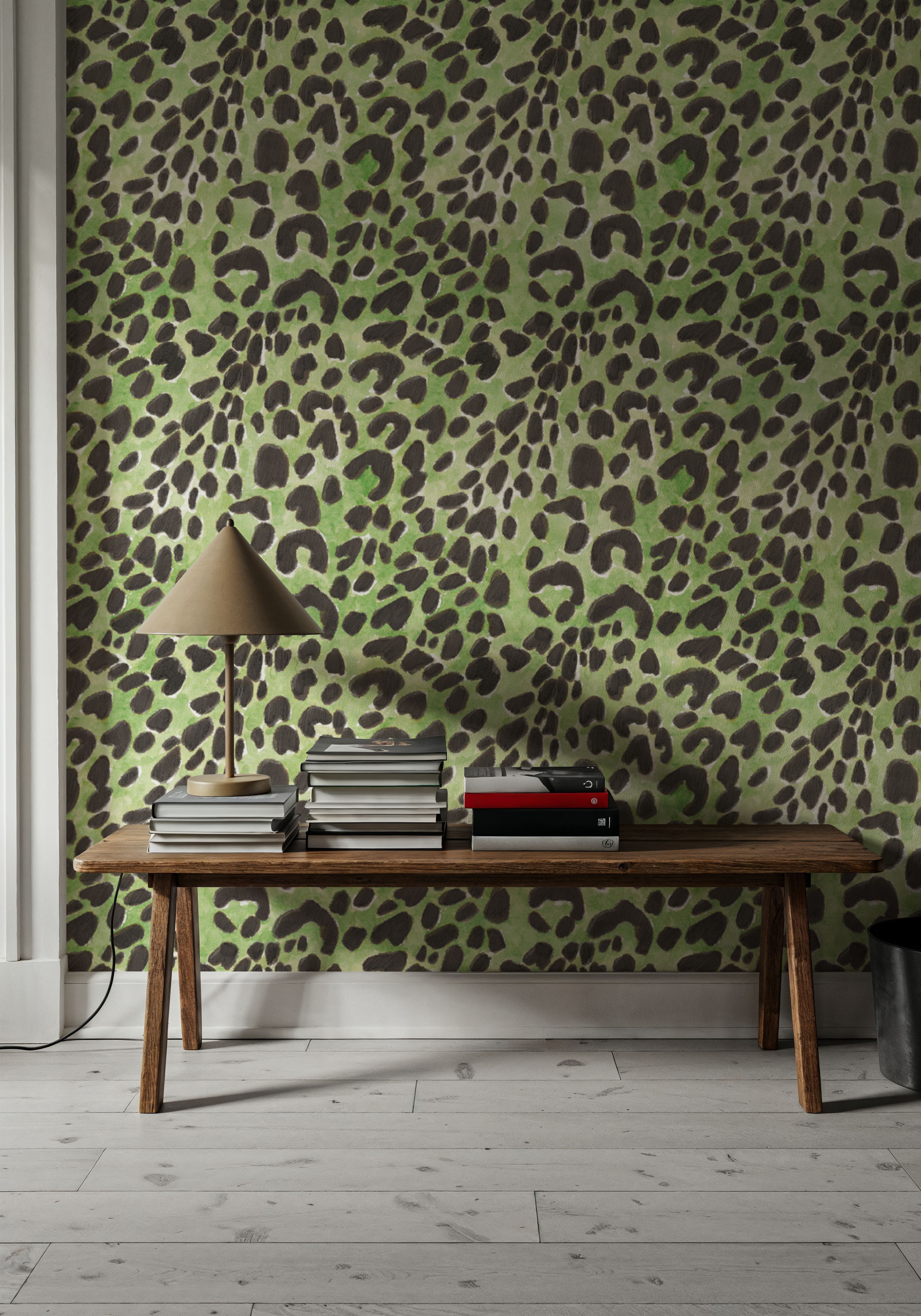 Summer Paws Green, Papier peint