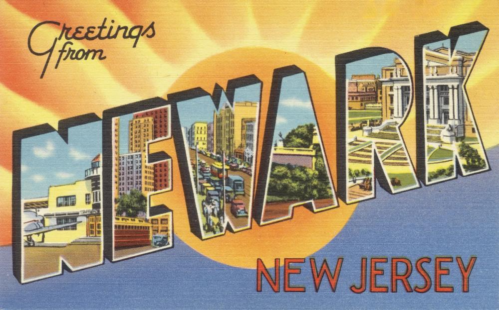 Greetings from Newark - Screenprint Postcard