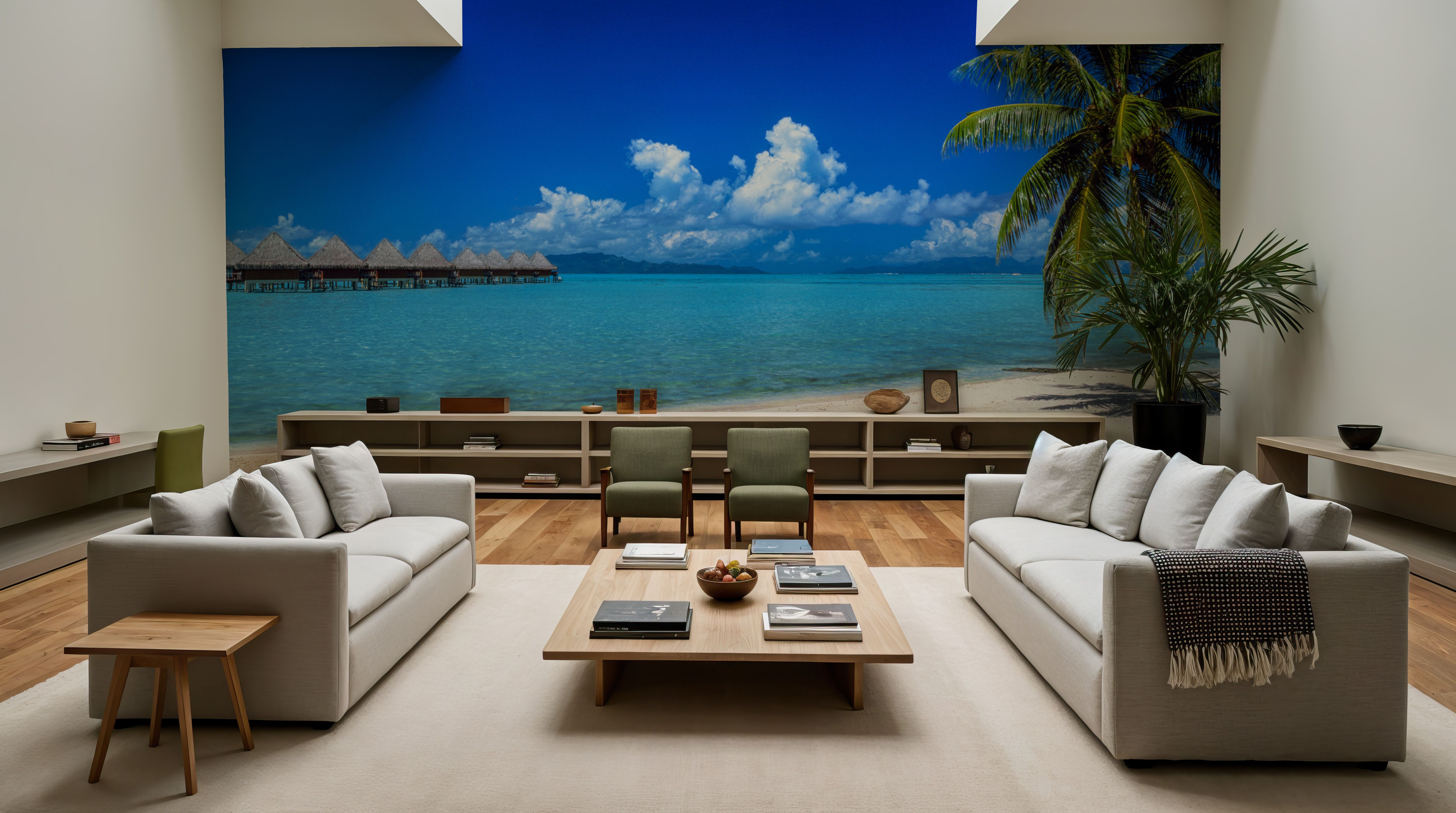 Tropical Paradise Retreat, Wallpaper