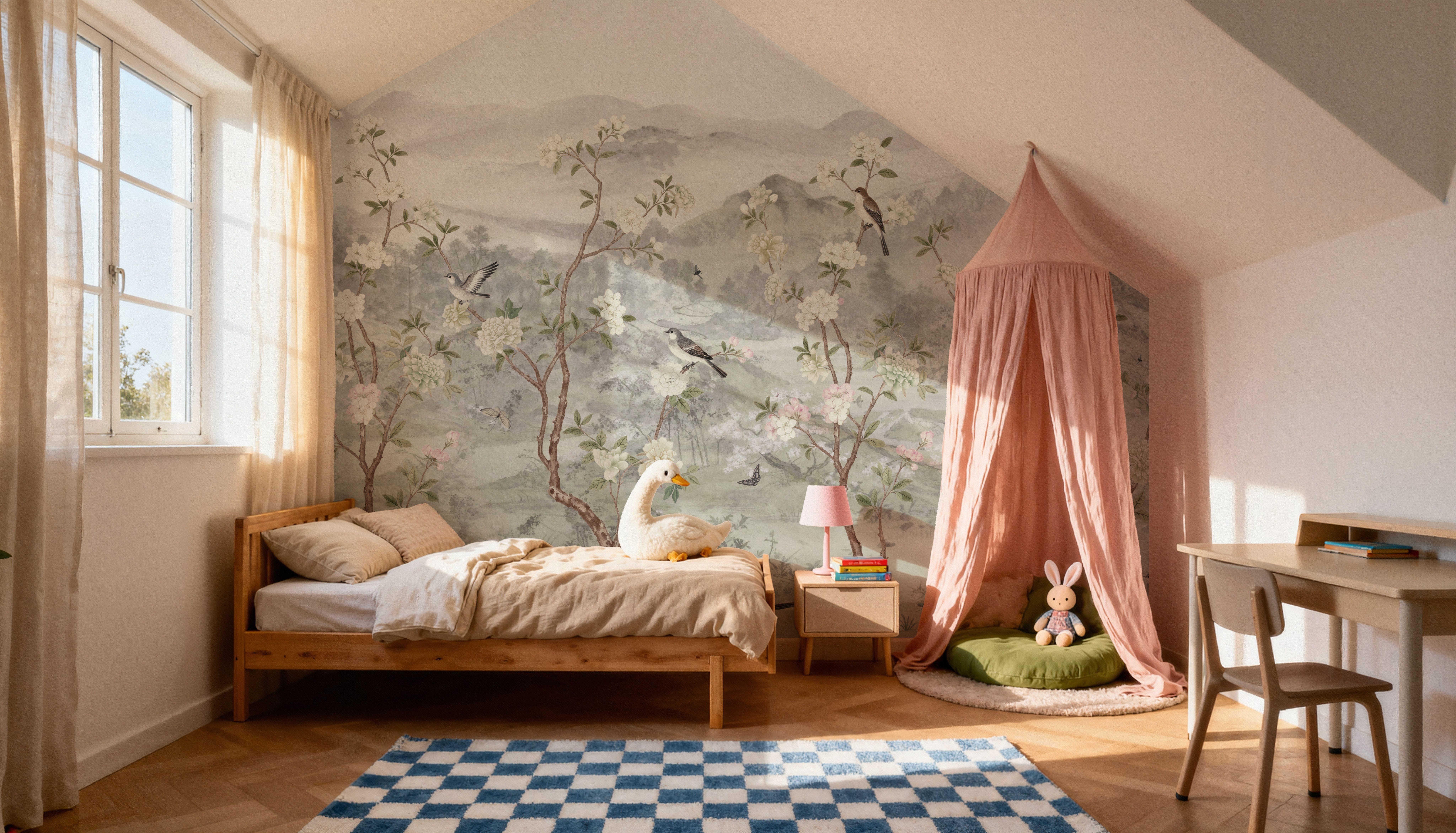 Peony Tree Landscape, Mist