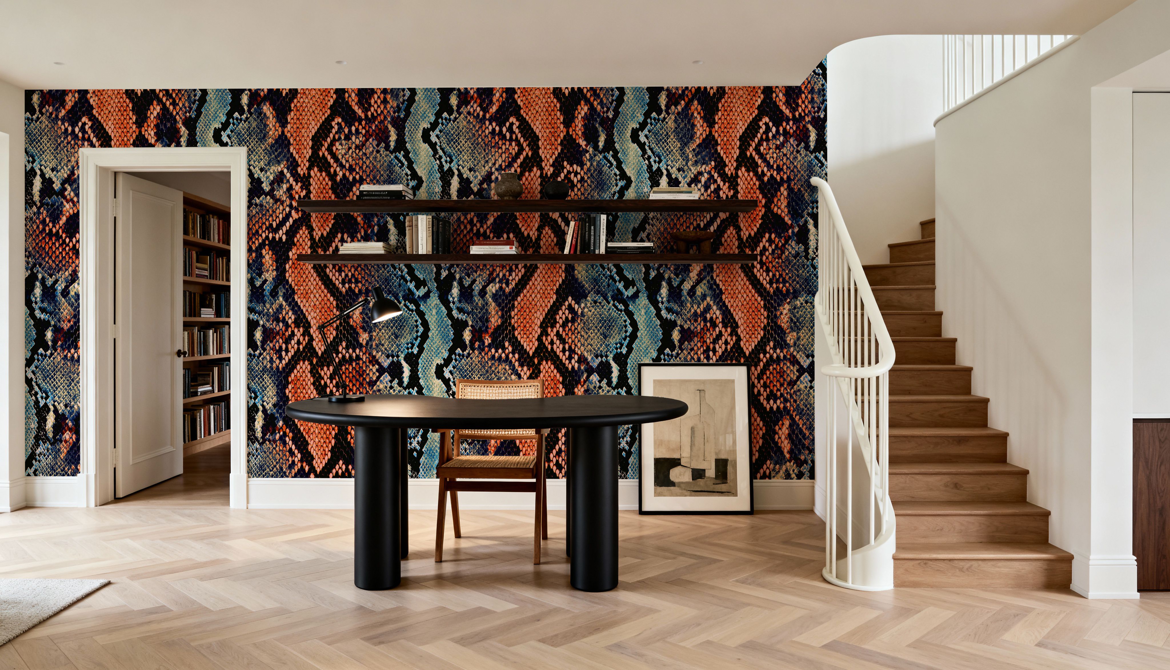 The Colorful Python, Papier peint