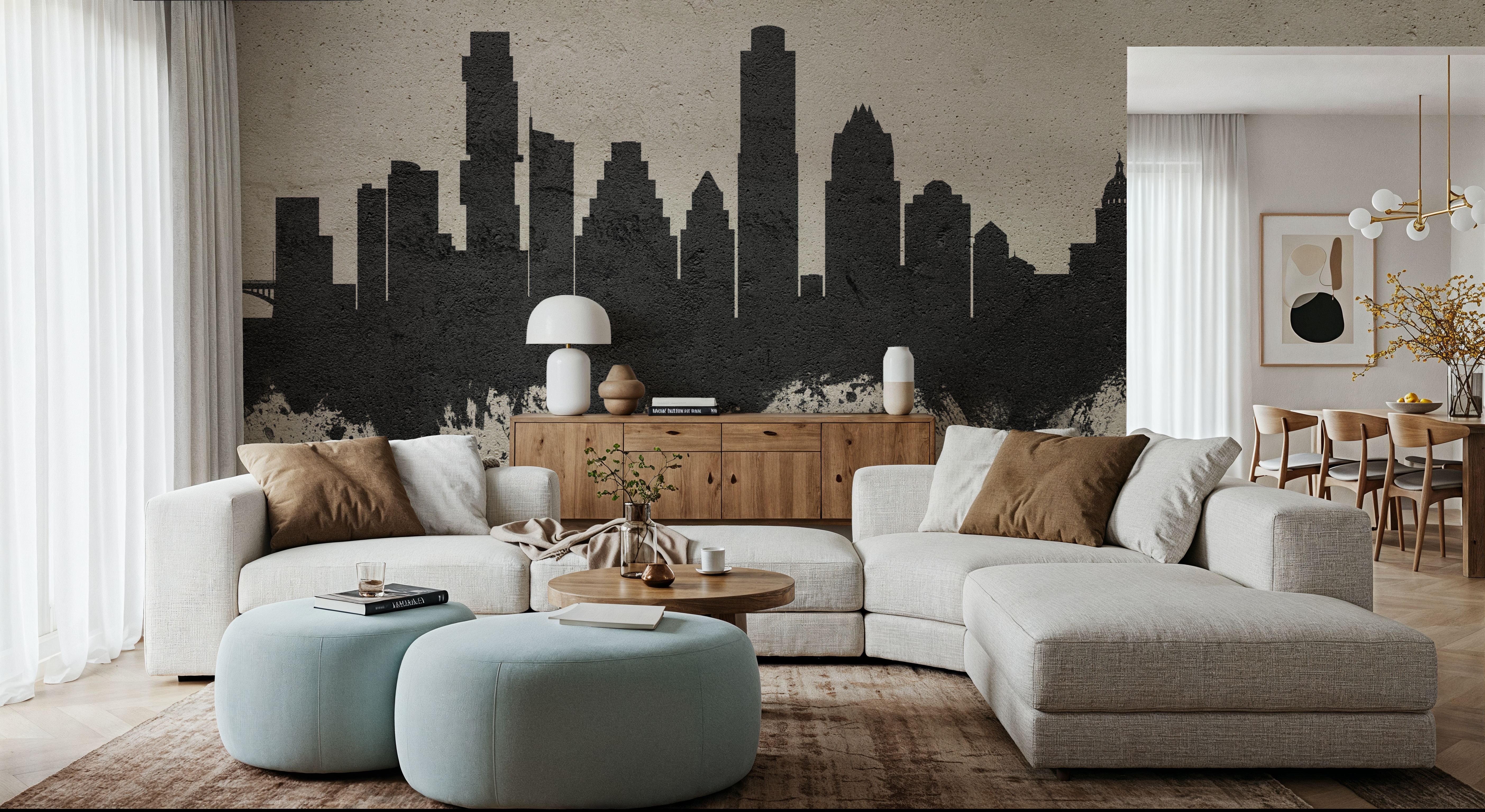 Austin Texas Skyline Concrete