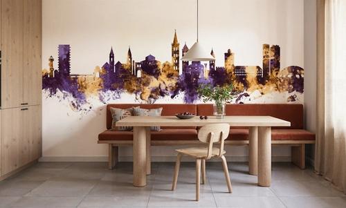 Zadar Croatia Skyline Purple & Gold