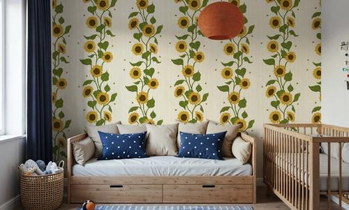 Sunflower Stripes, Cream