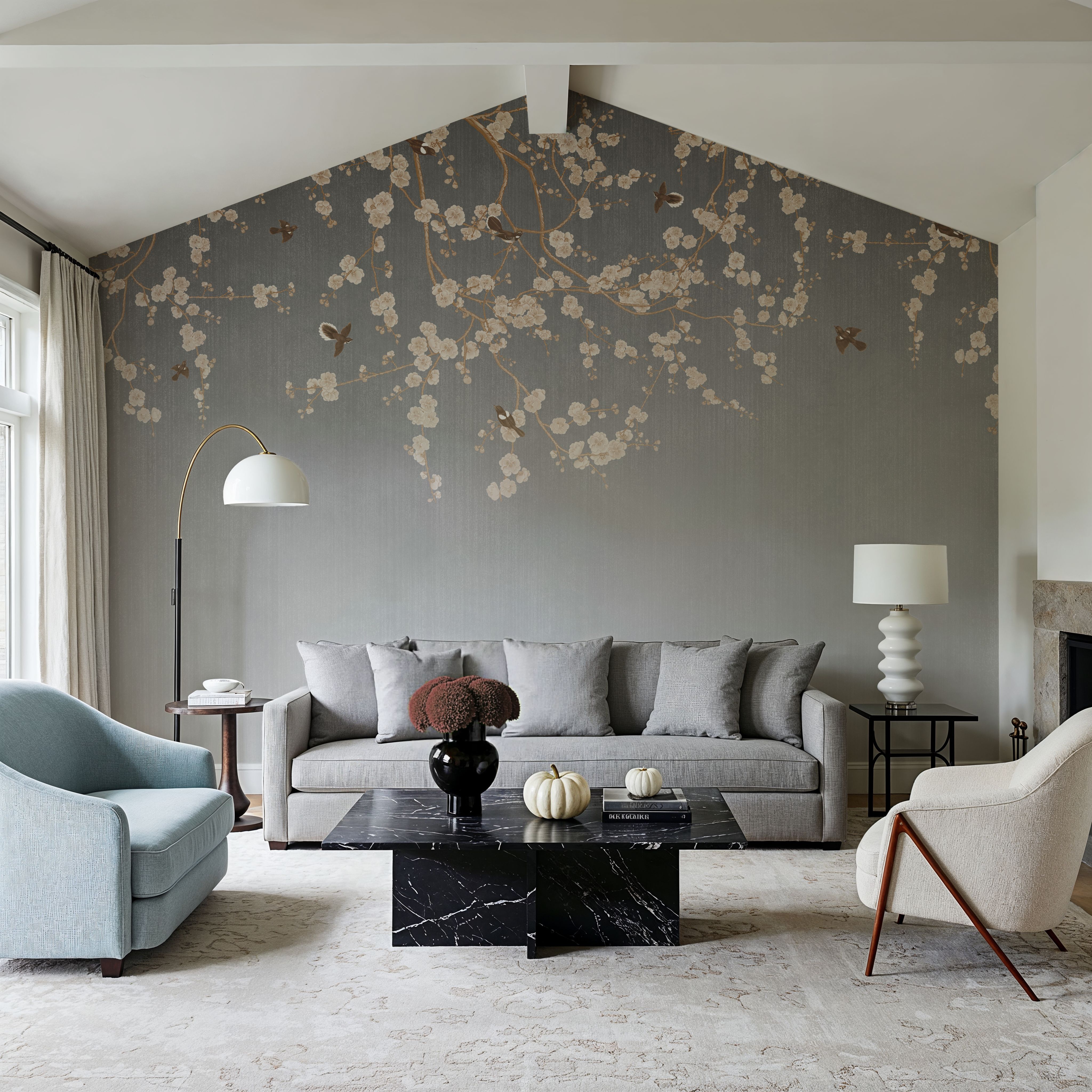 Beneath The Cherry Tree Gray