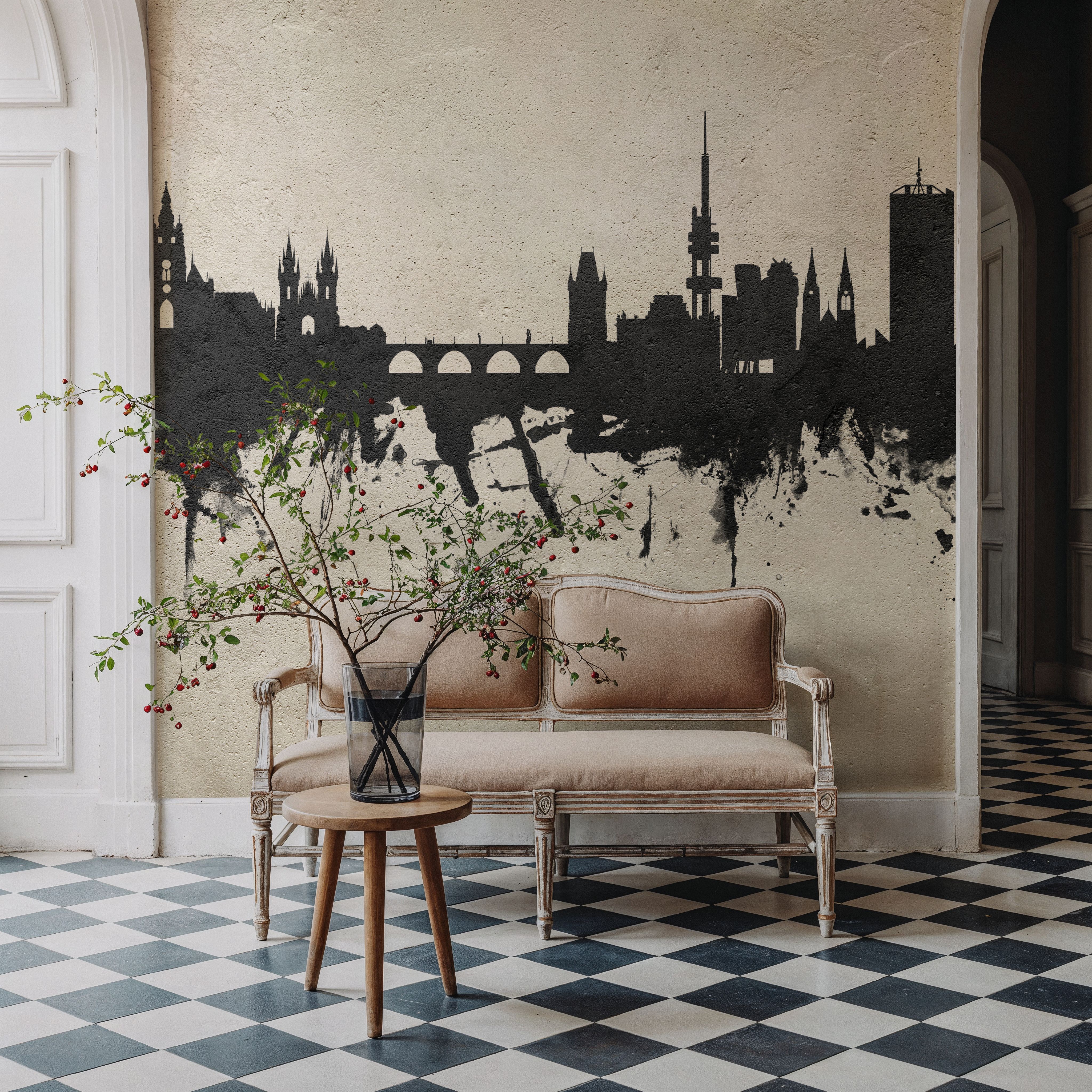 Prague (Praha) Czech Republic Skyline Concrete