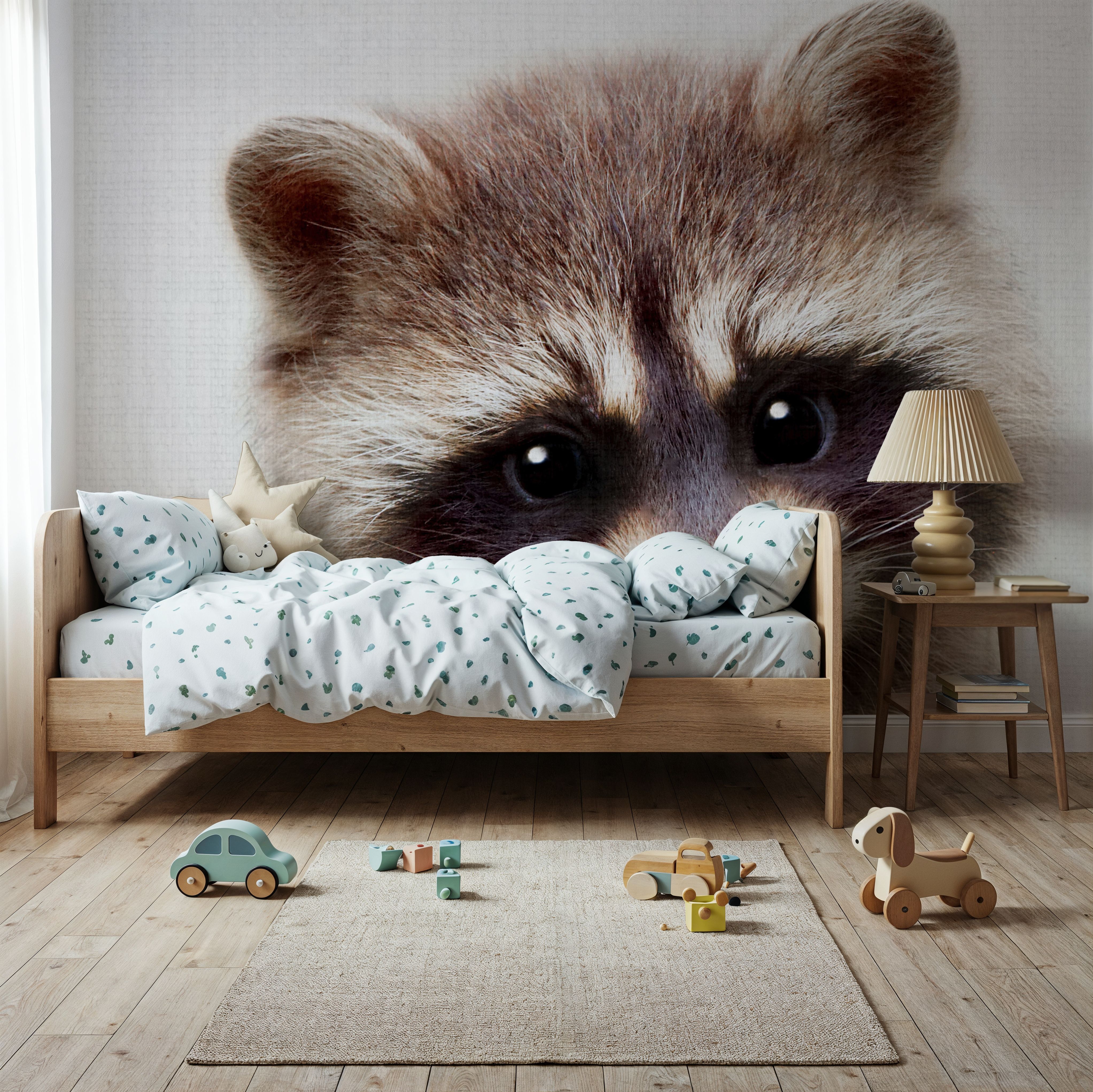 Peekaboo Raccoon