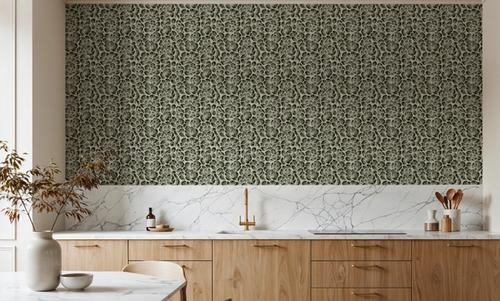 Cottege Peonies, Forest Green