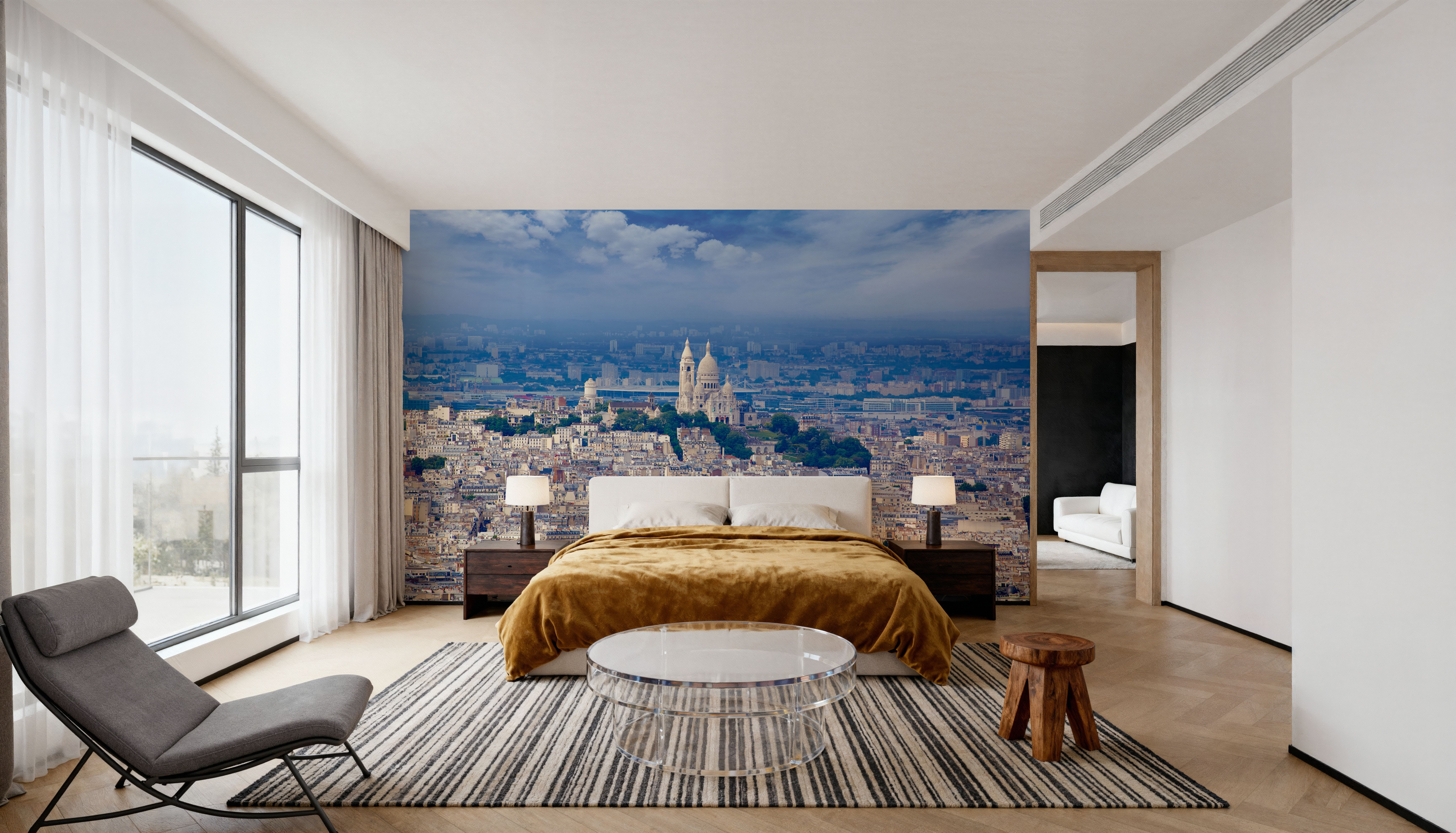 Paris Skyline and Sacre Coeur 