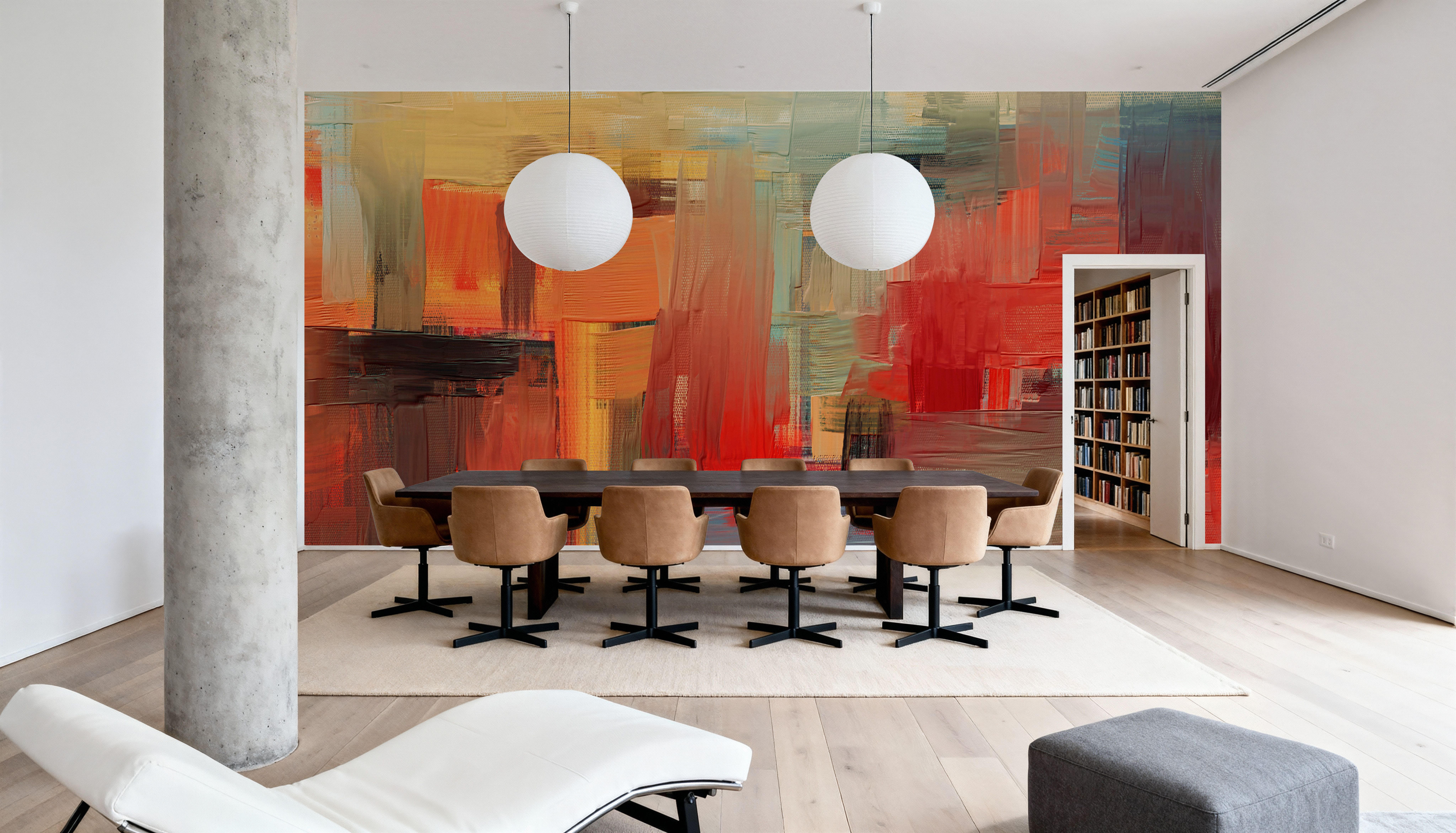 Sense Of The City, Yellow And Orange, Wallpaper