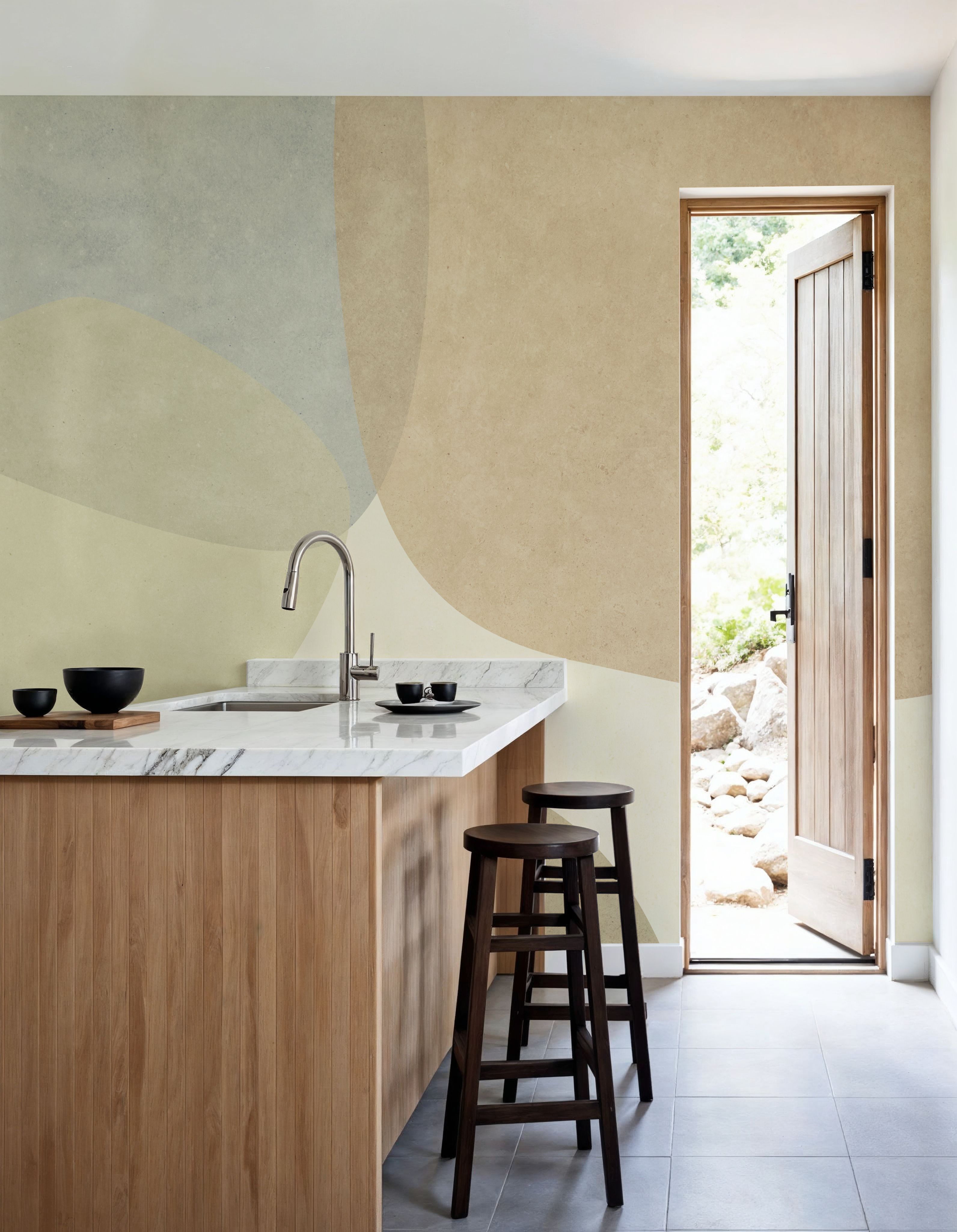 Embracing Shapes, Beige