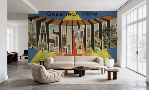 Greetings from Nashville - Screenprint Postcard