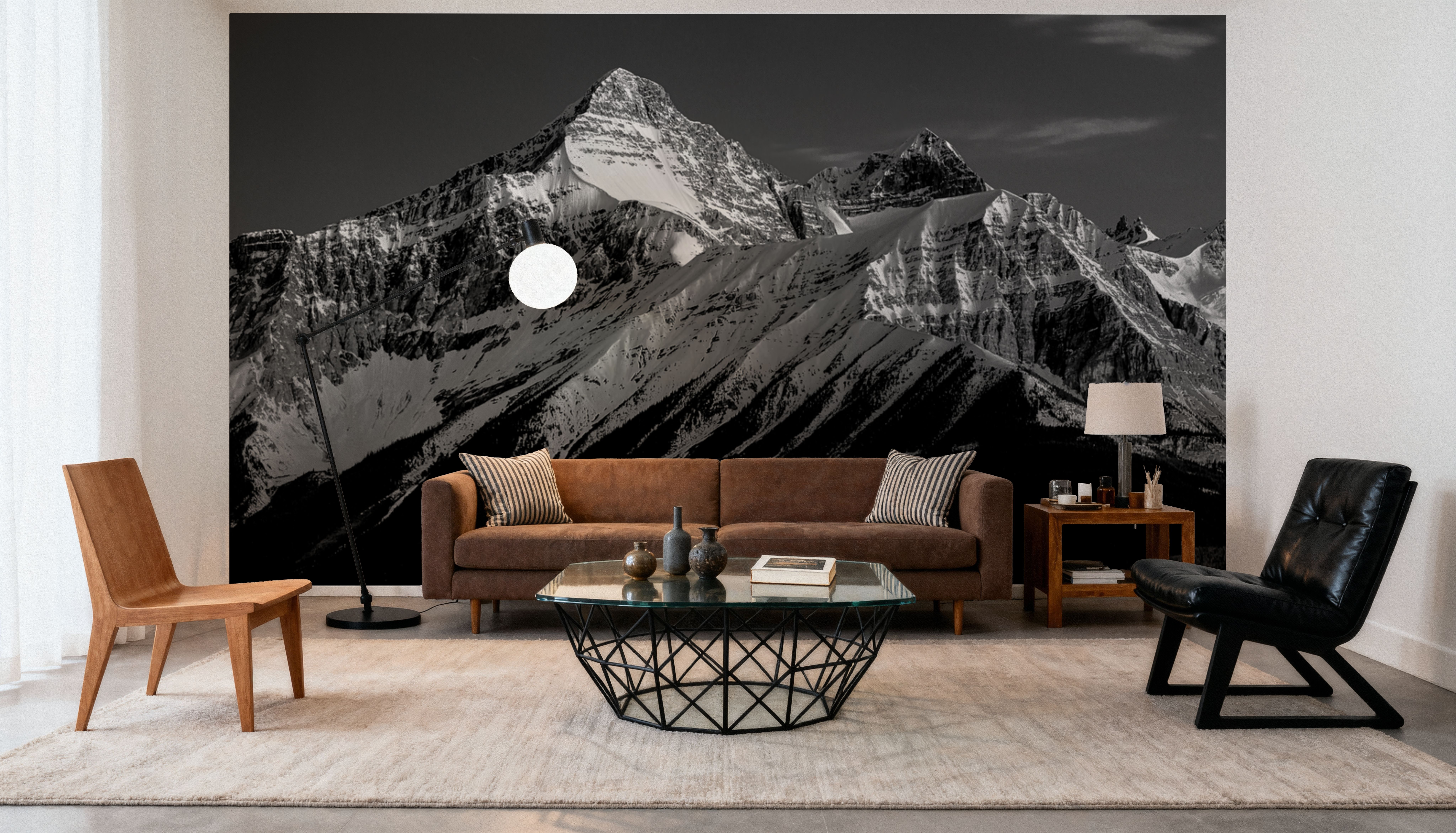 Mount Outram BW