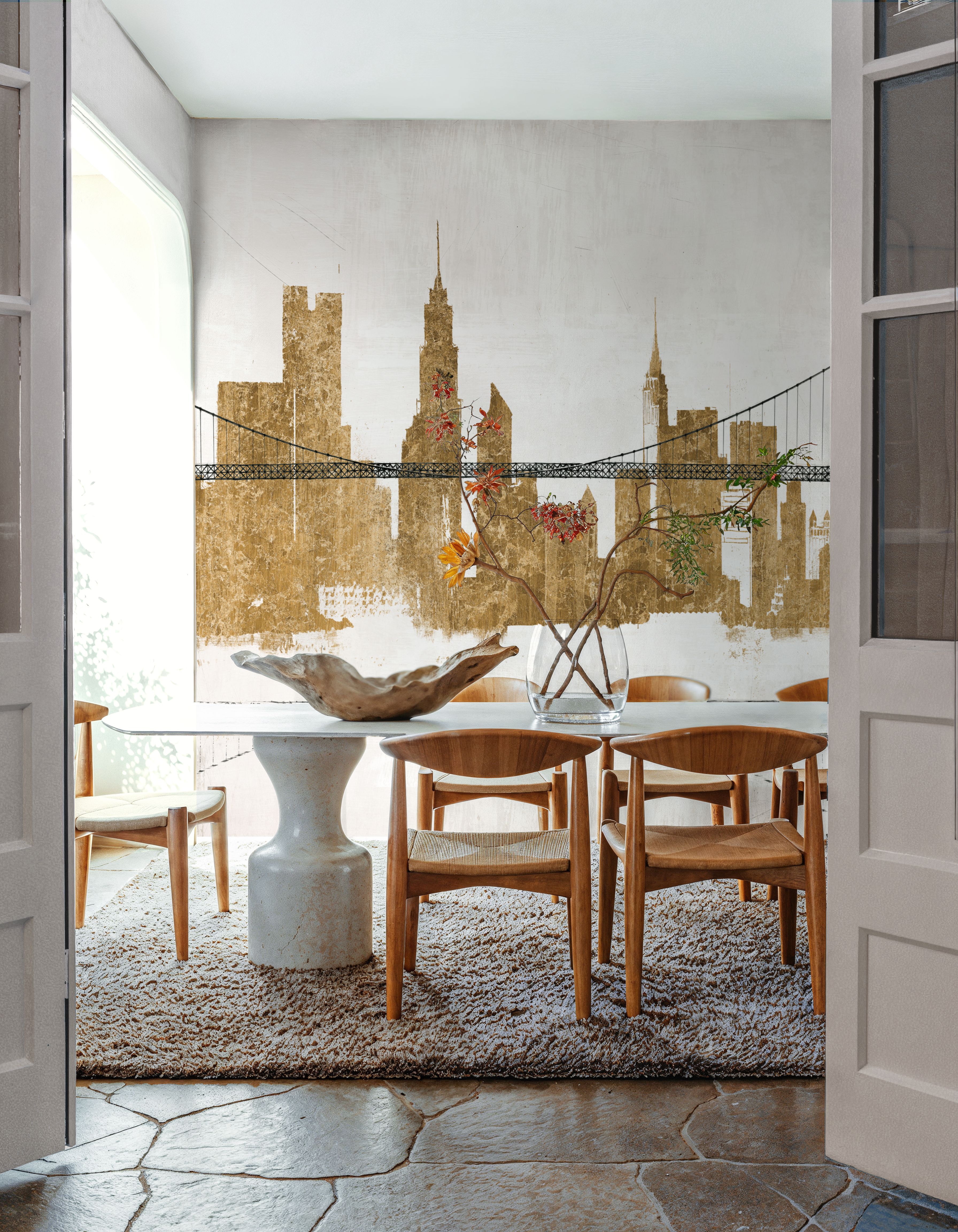 Bridge and Skyline Gold