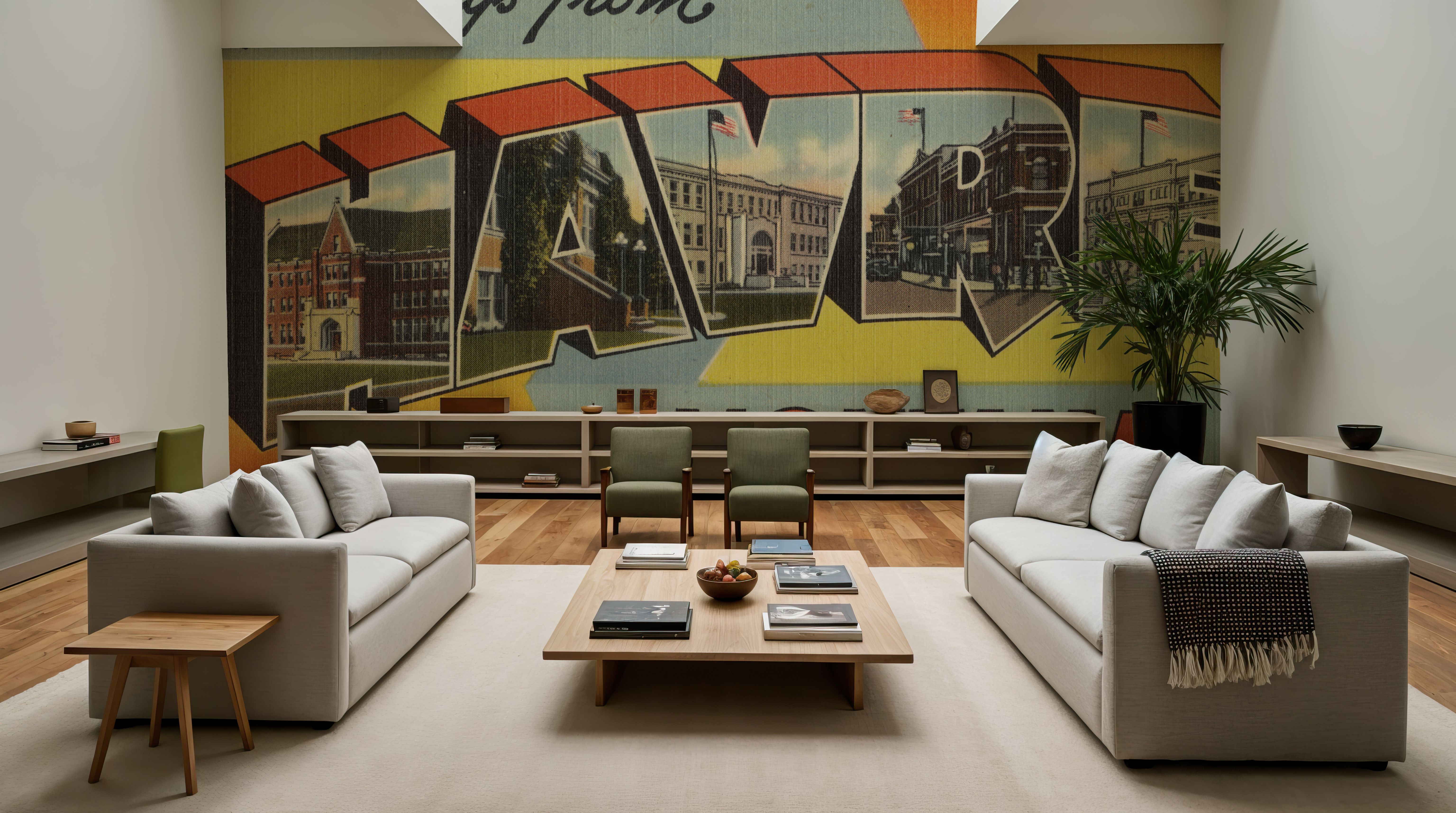 Greetings from Havre - Screenprint Postcard, Wallpaper