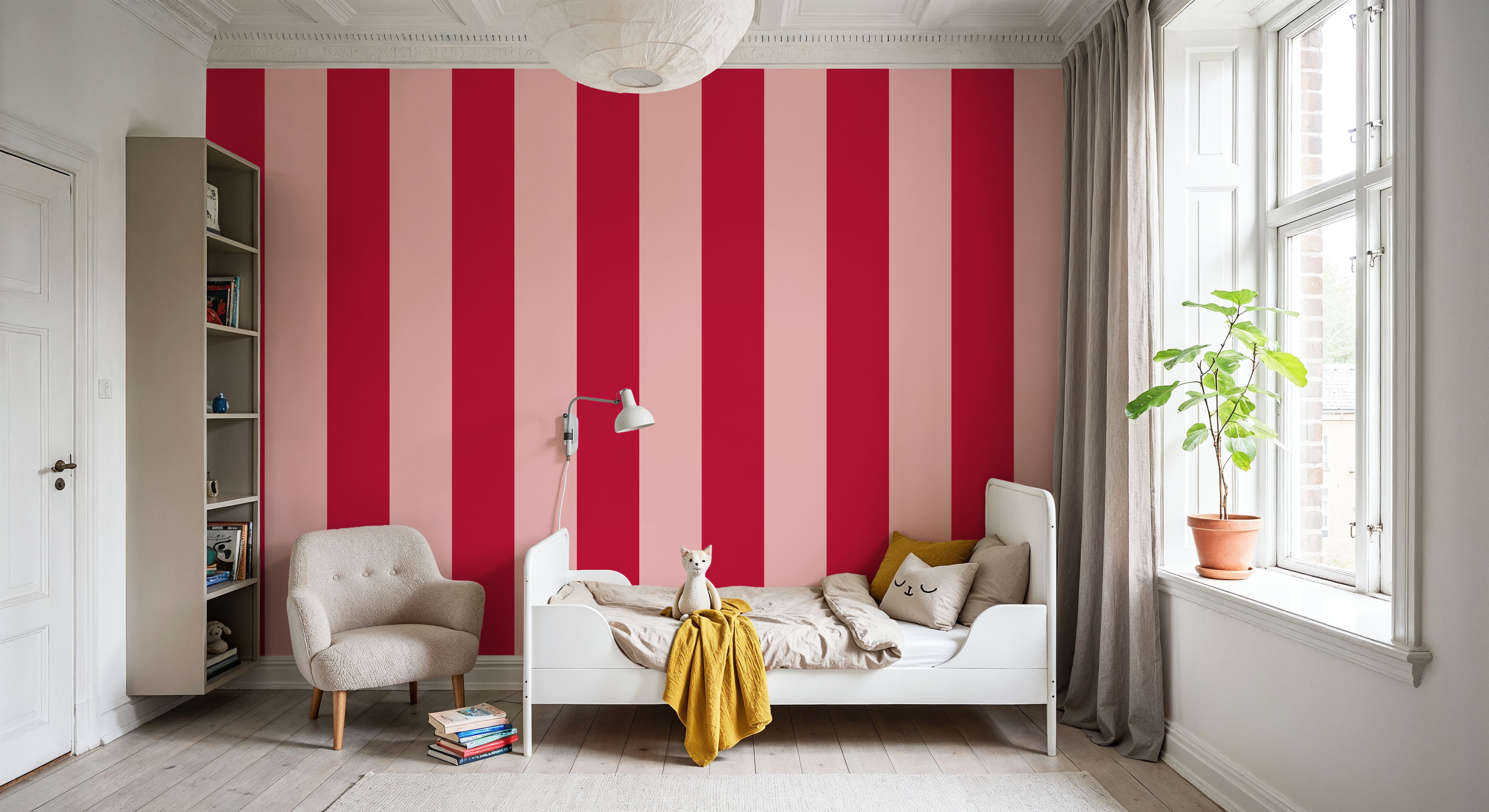 Circus Stripes, Red & Pink