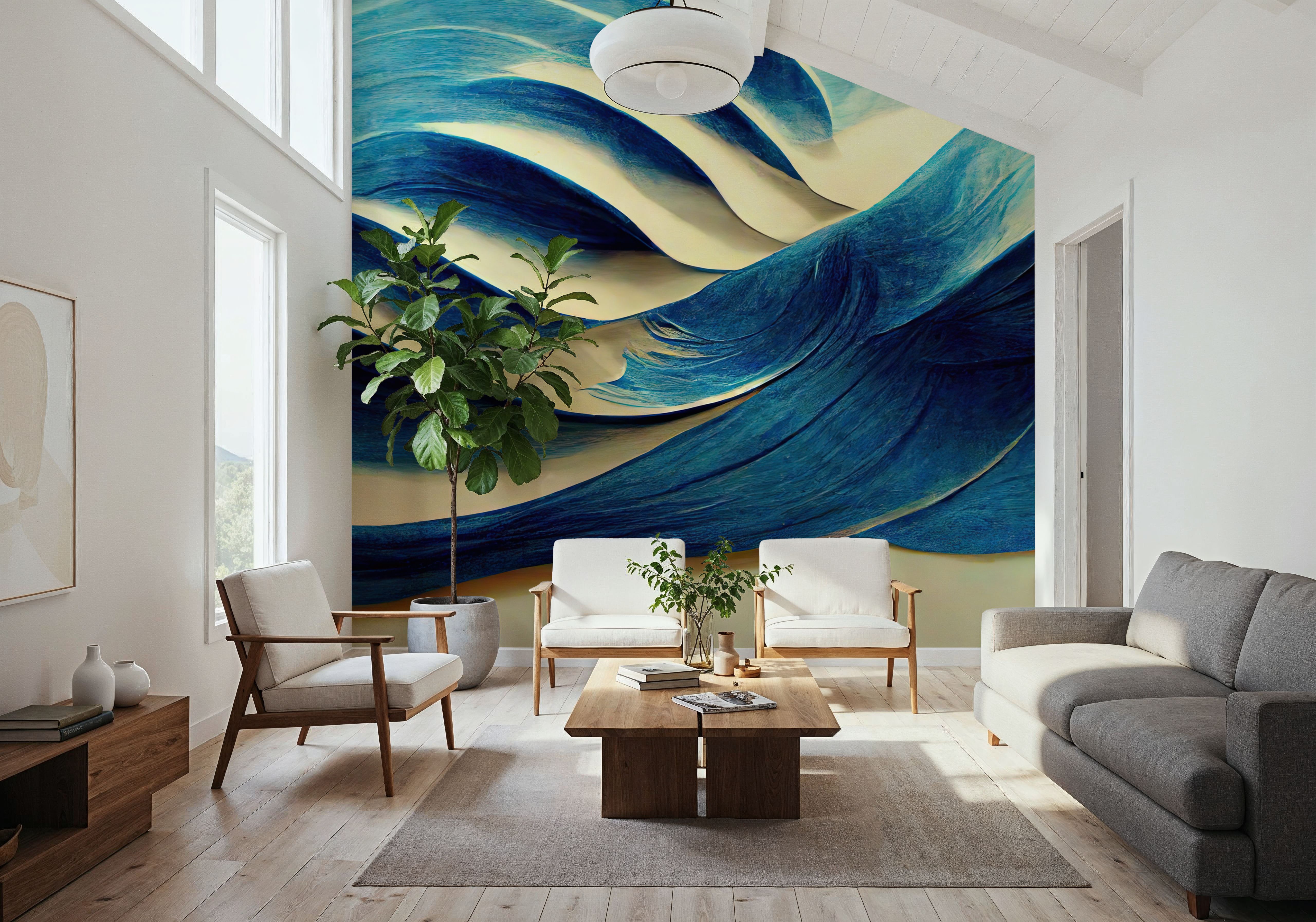 Tactile Waves, Papier peint