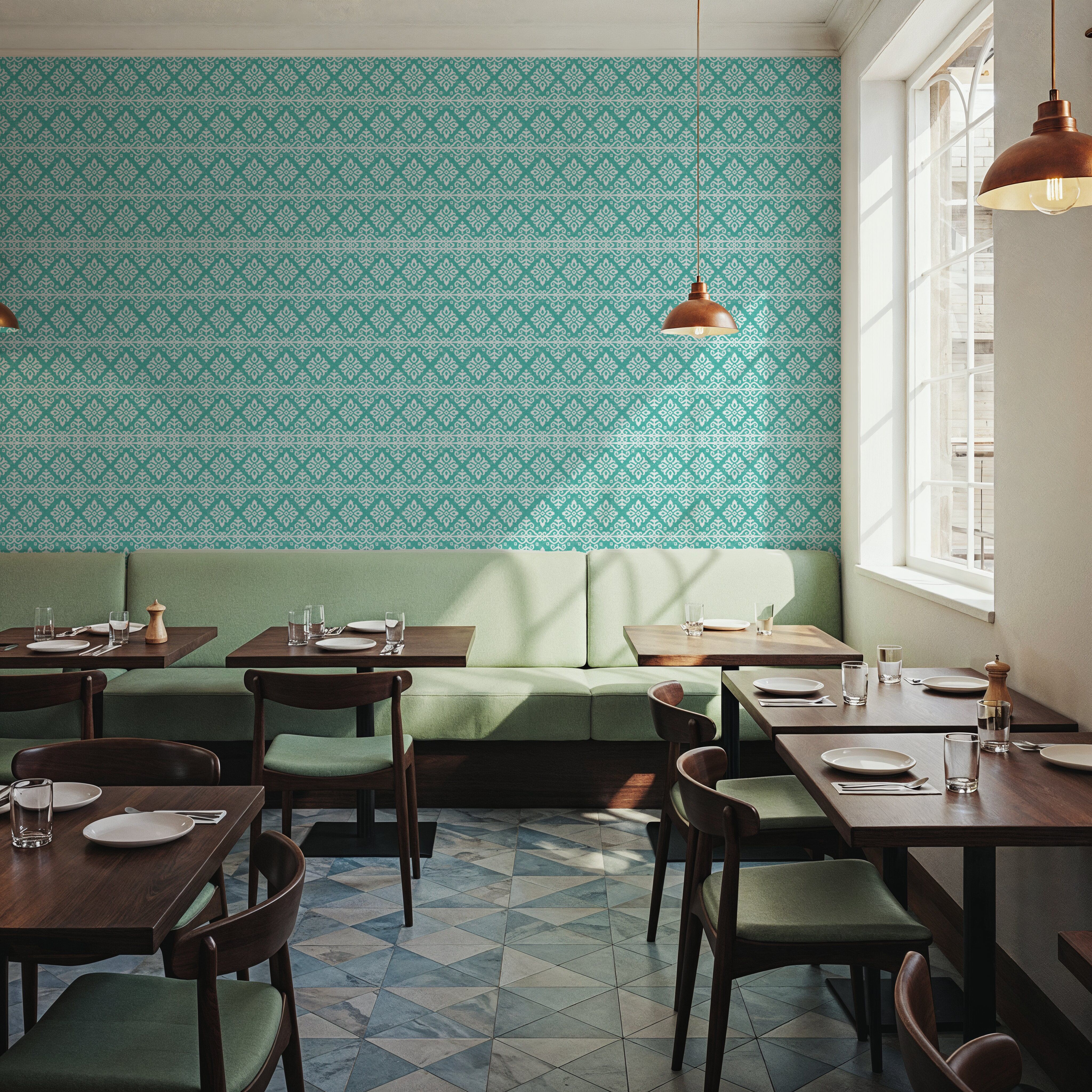 Amadora Squares Turqouise