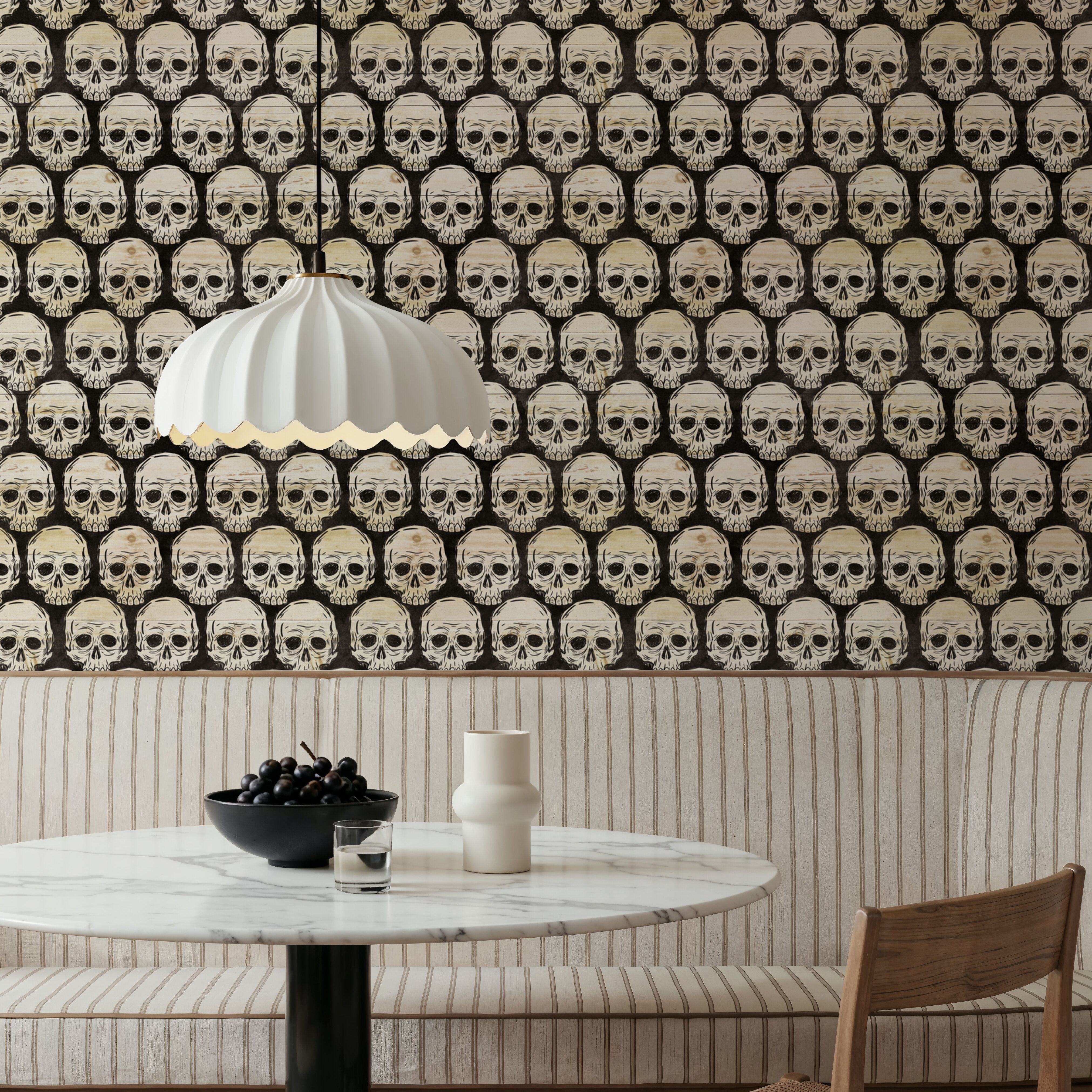 Skulls Everywhere White