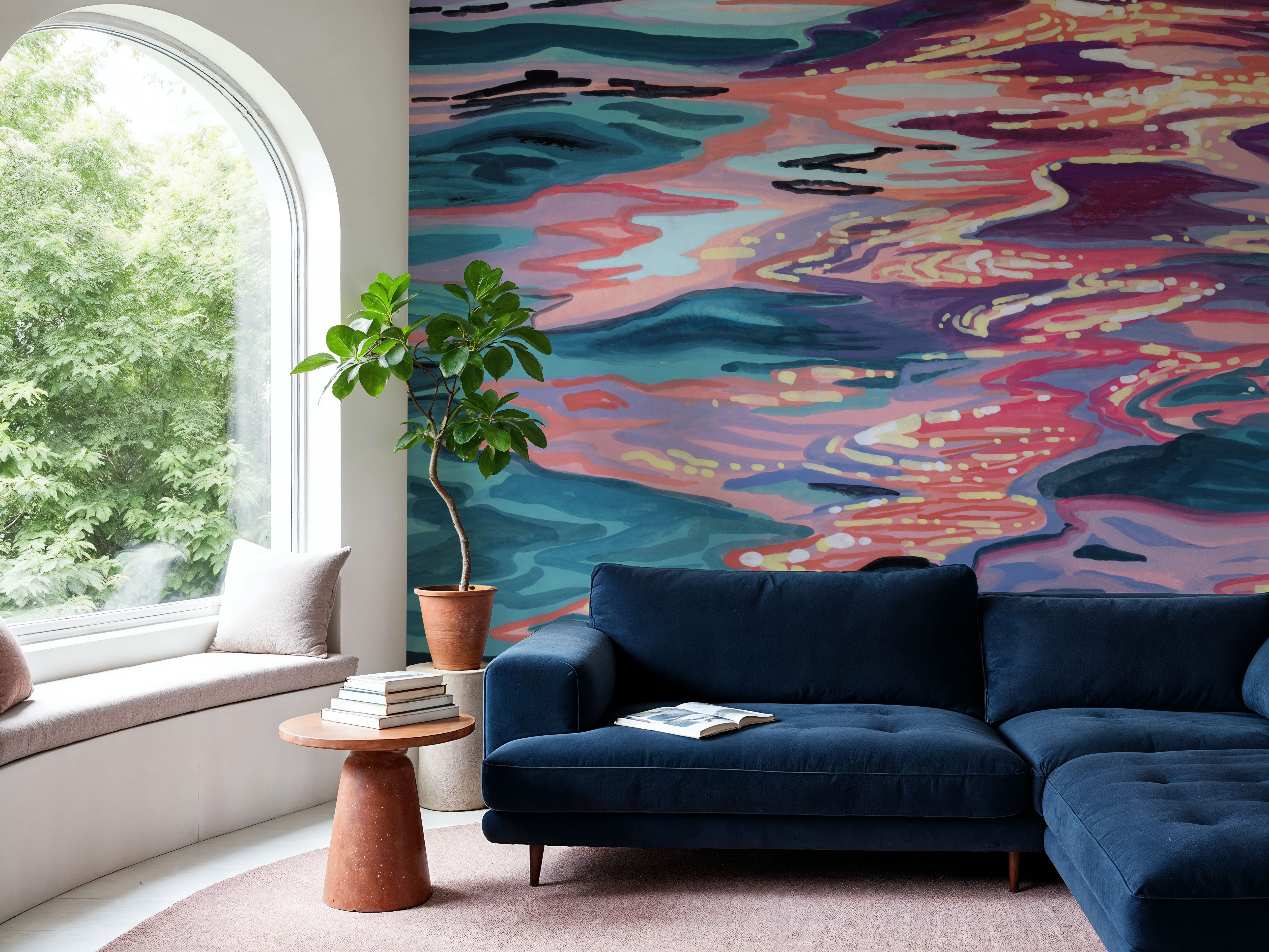 Sunset Reflections on Water