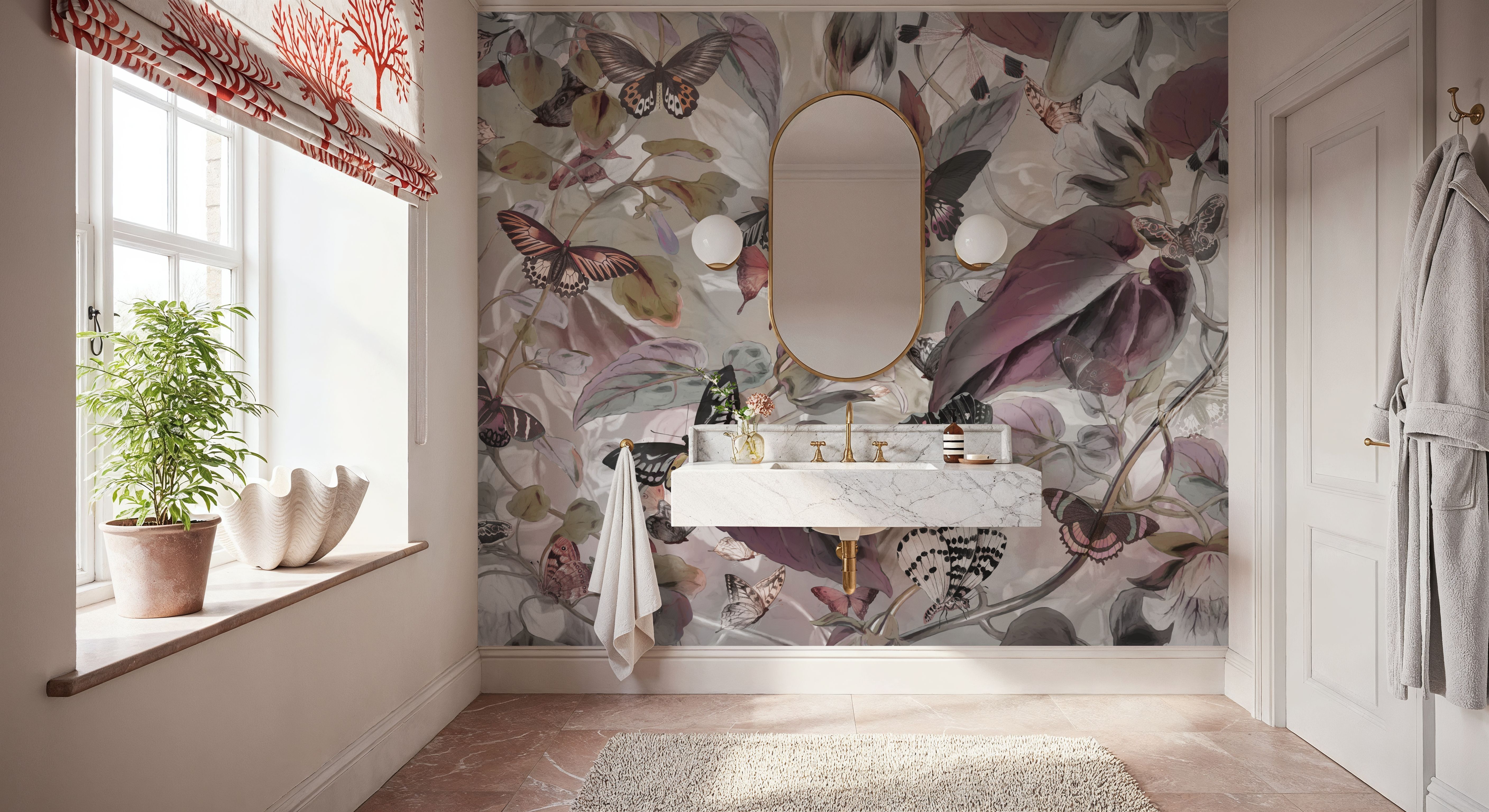 Butterfly Paradise Gray