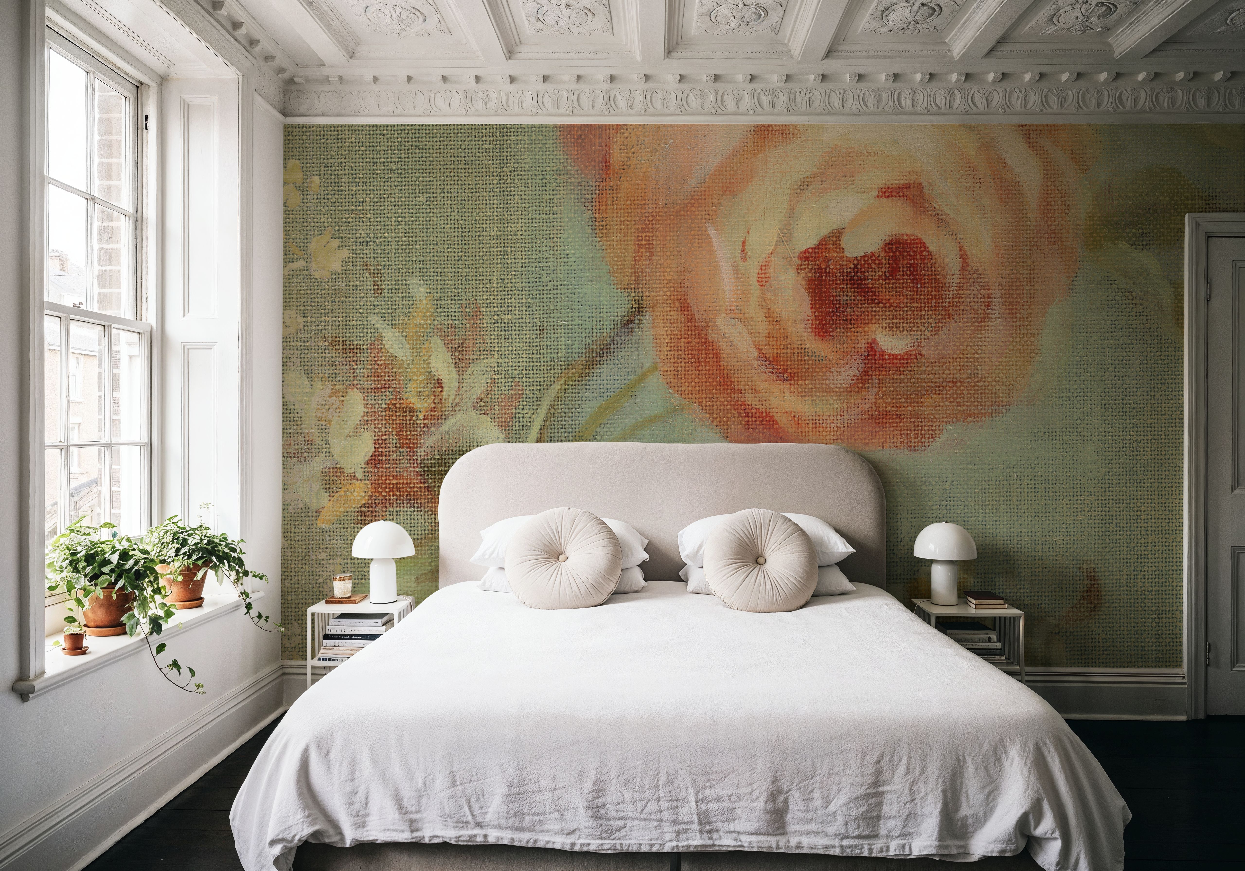 Rose on Sage, Tapeten