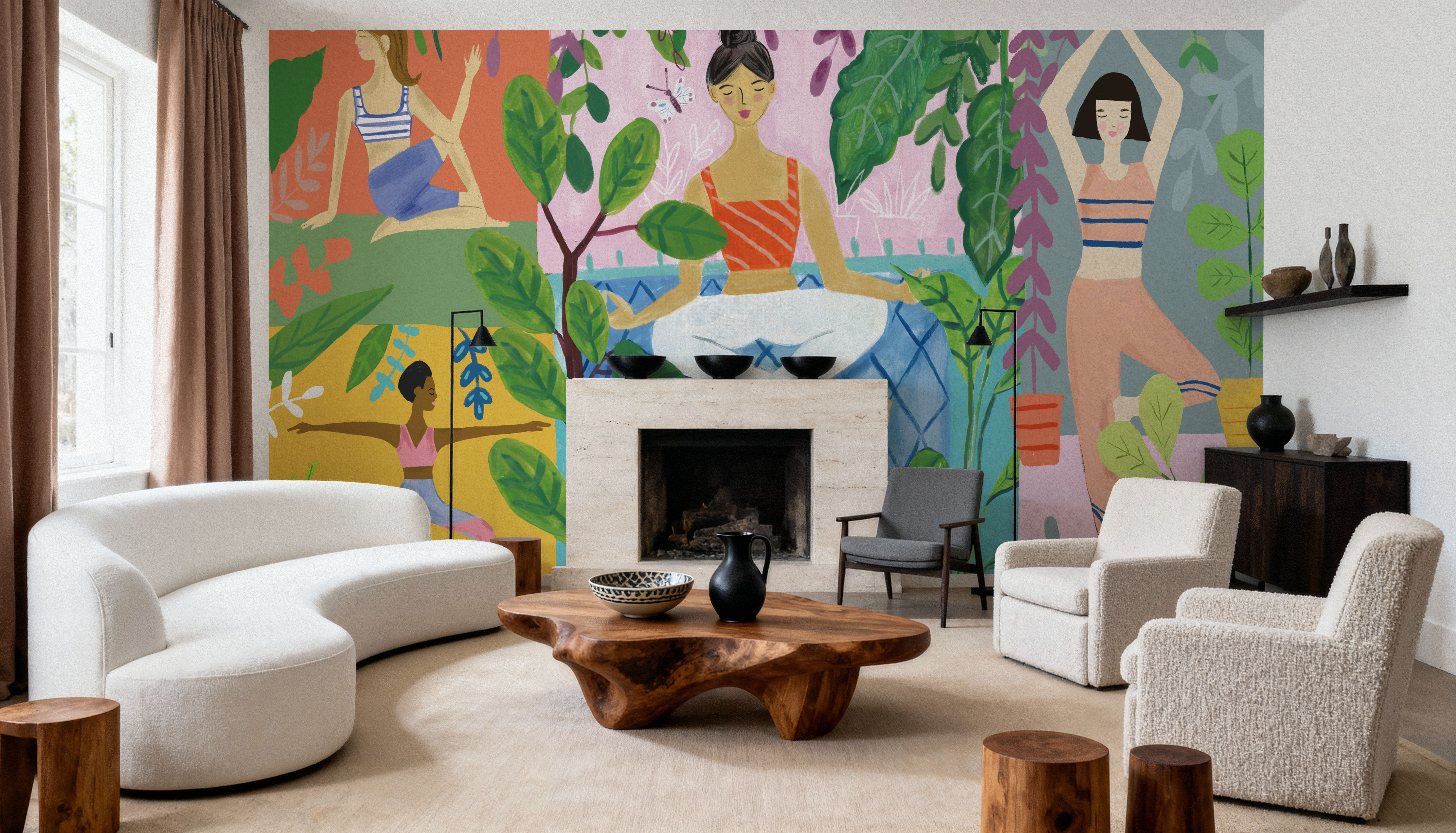 Yoga Plants, Papier peint