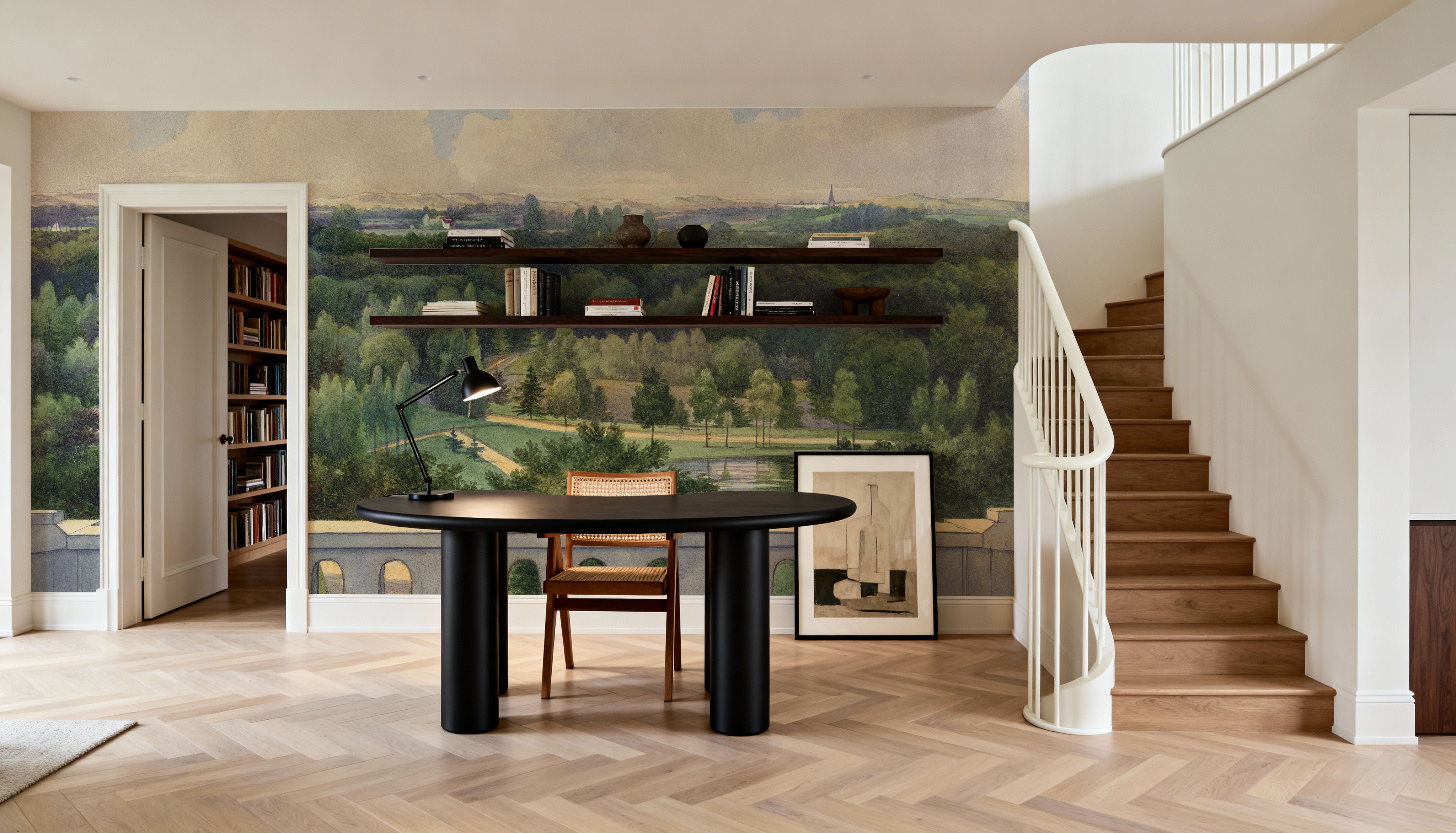 Park Views from a Balcony, Wallpaper