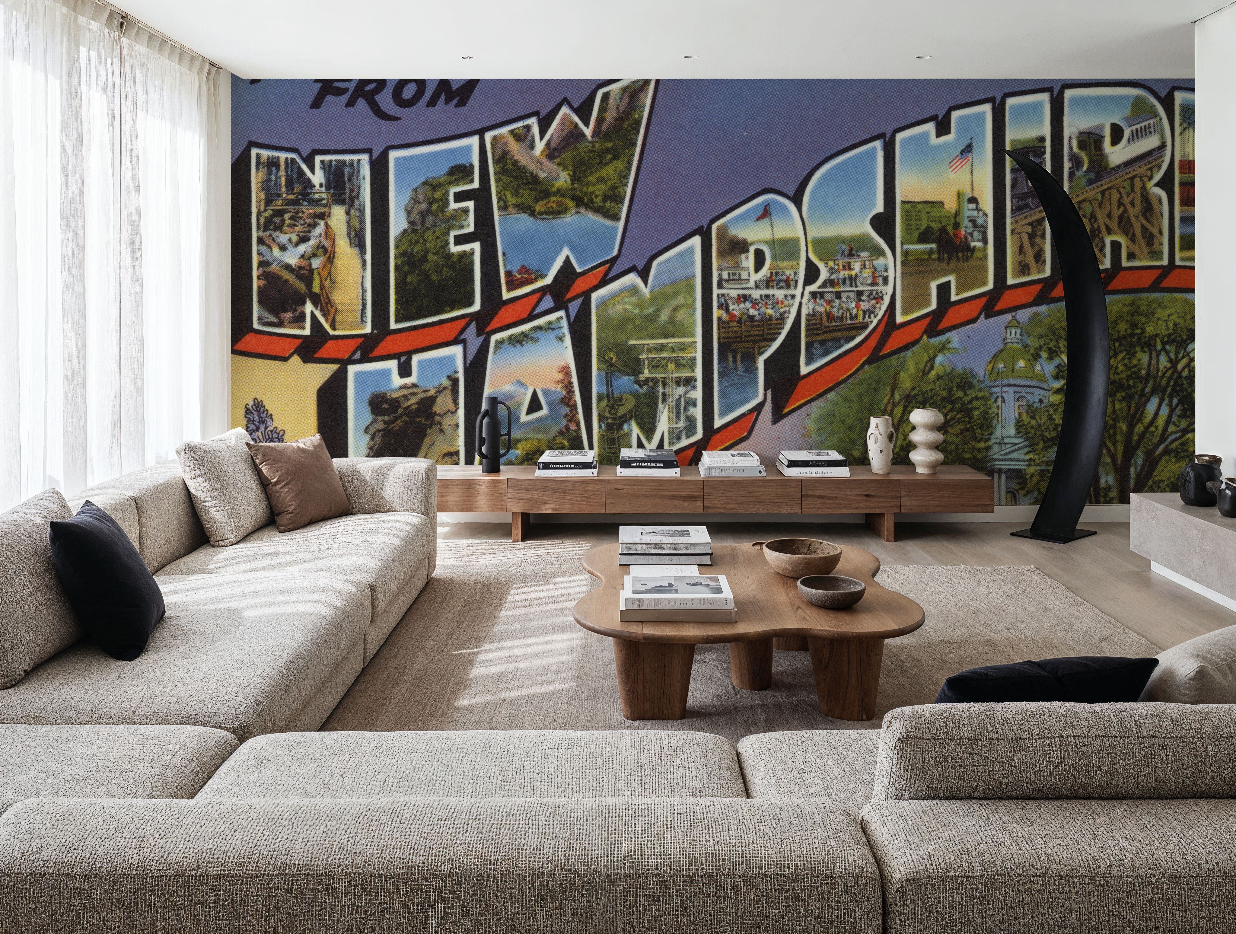 Greetings from New Hampshire - Screenprint Postcard