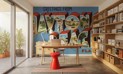 Greetings from Daytona Beach - Screenprint Postcard