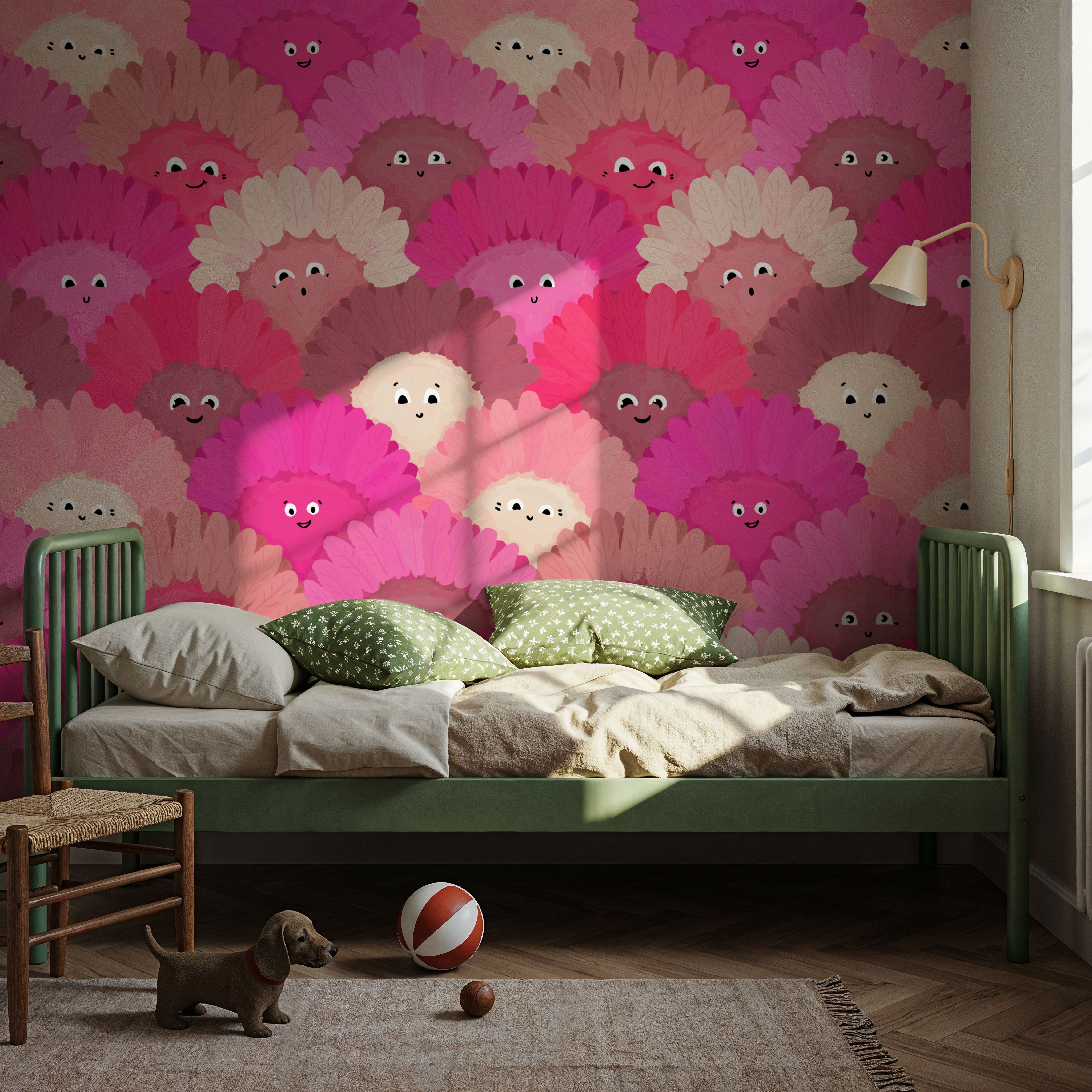 Cute Pink Flower Faces