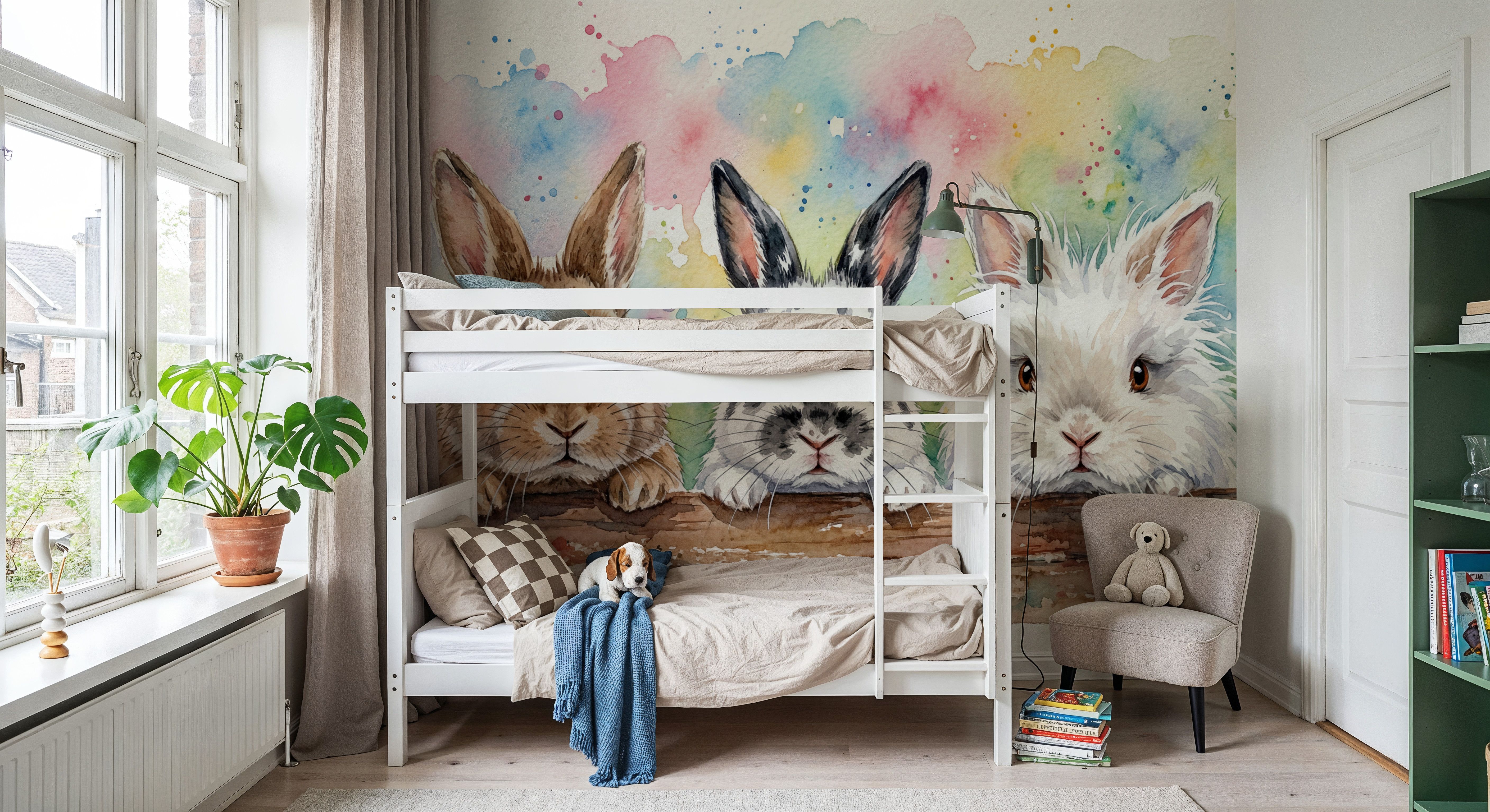 Rabbits - Cute Baby Animals Series, Wallpaper