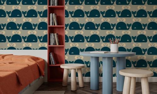 Wandering Whales, Teal