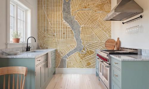 Gilded New York Map