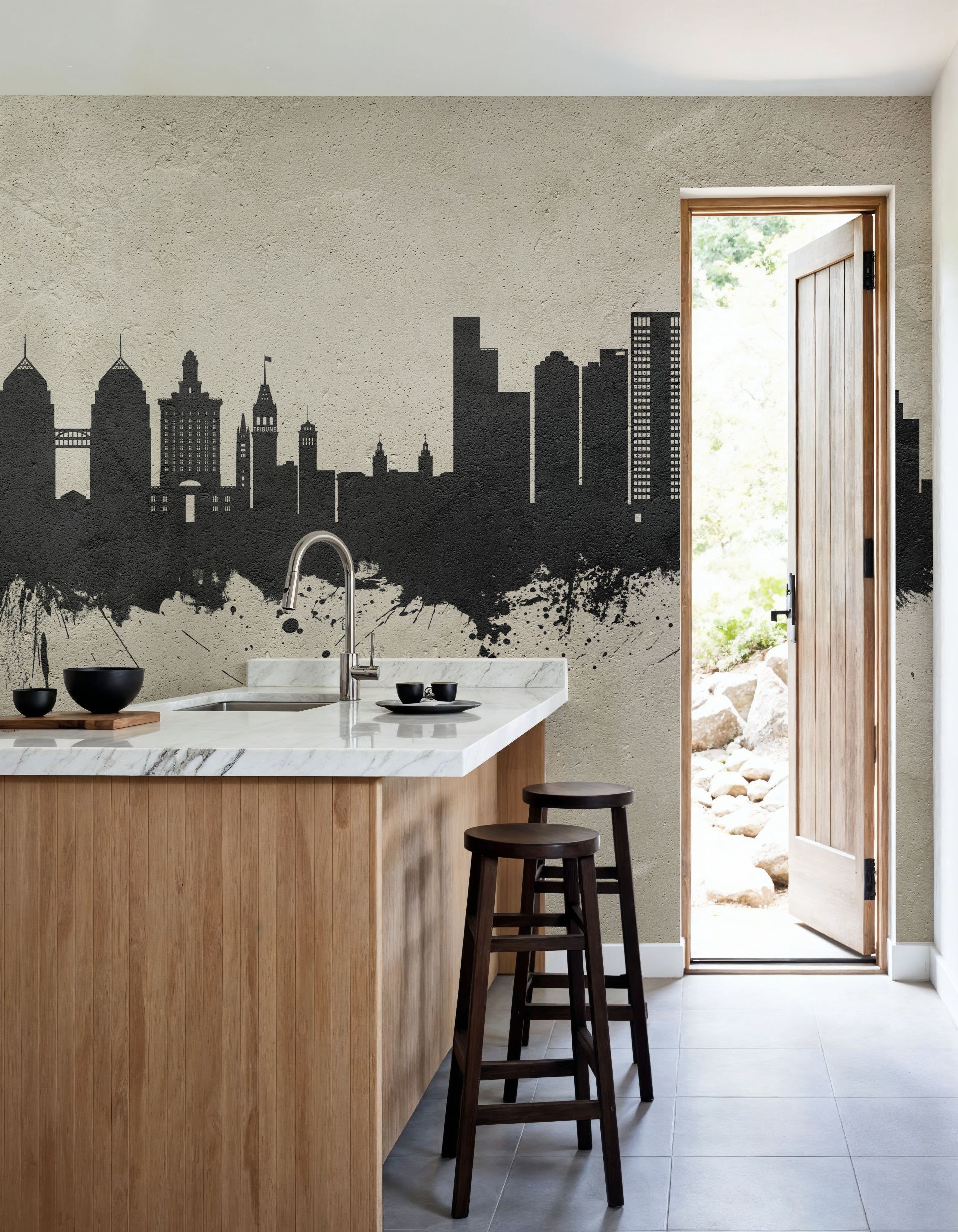 Oakland California Skyline Concrete