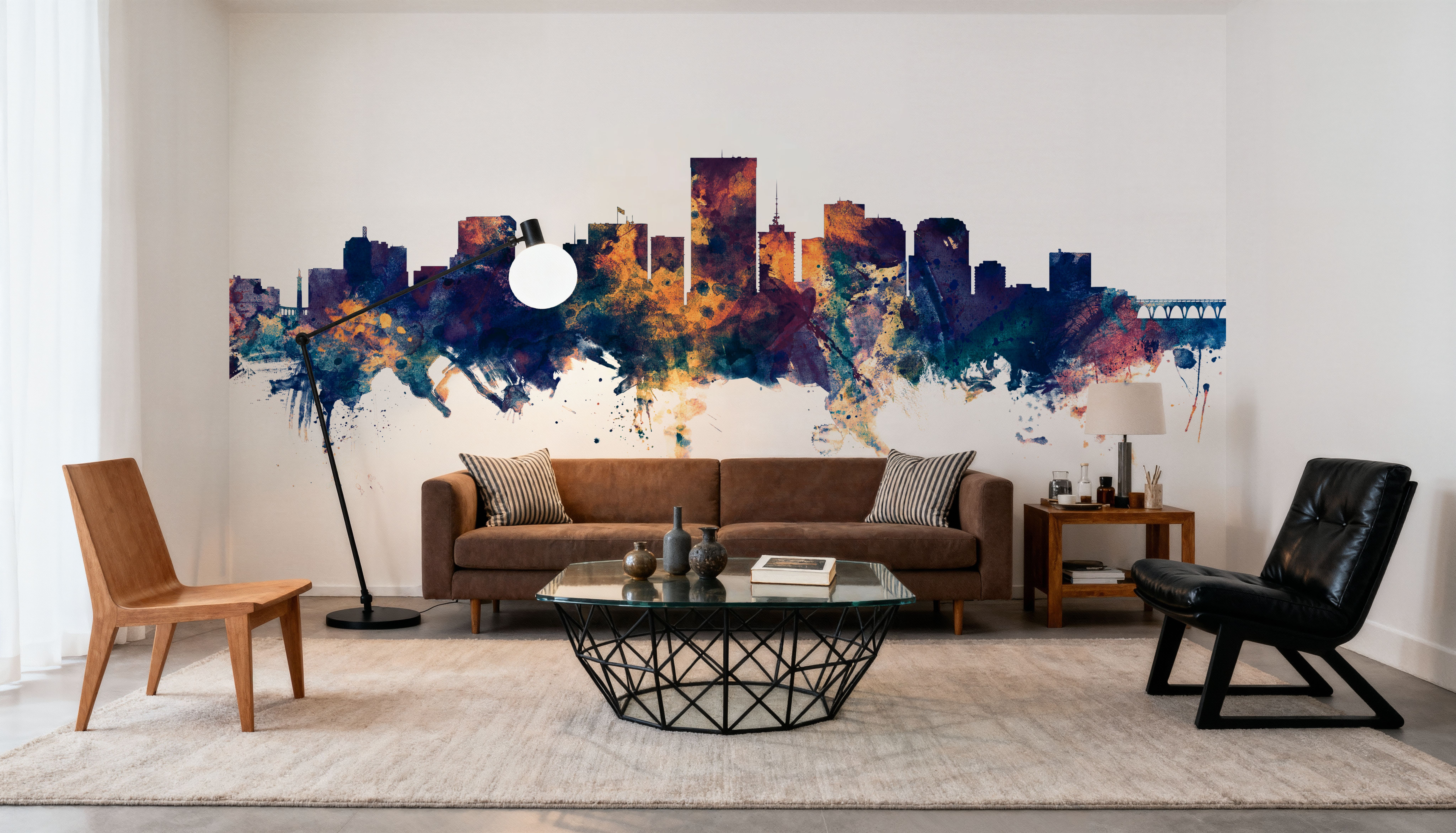 Richmond Virginia Skyline Blue & Bronze