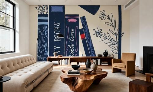 Bookish Blue I