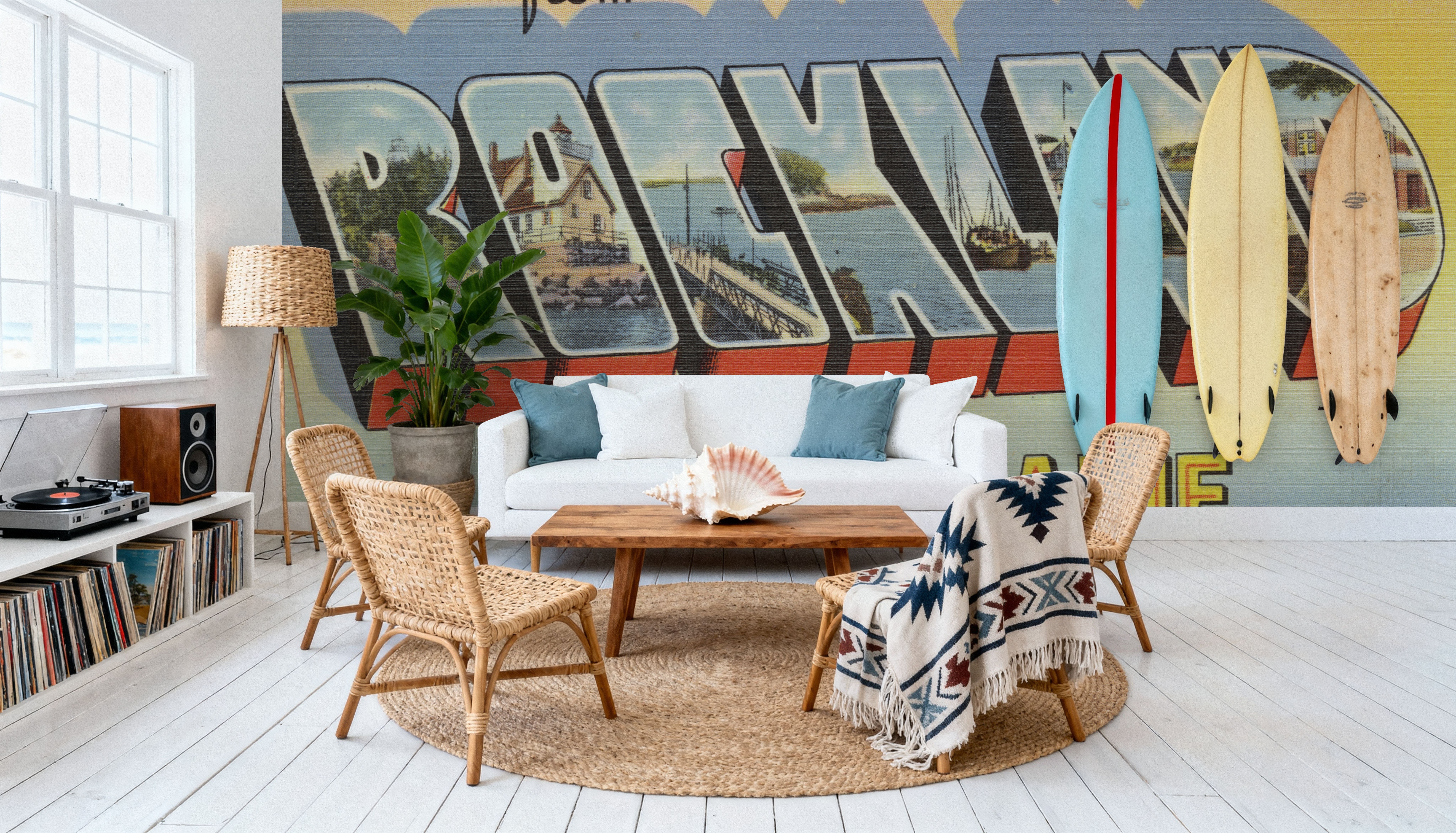 Greetings from Rockland - Screenprint Postcard