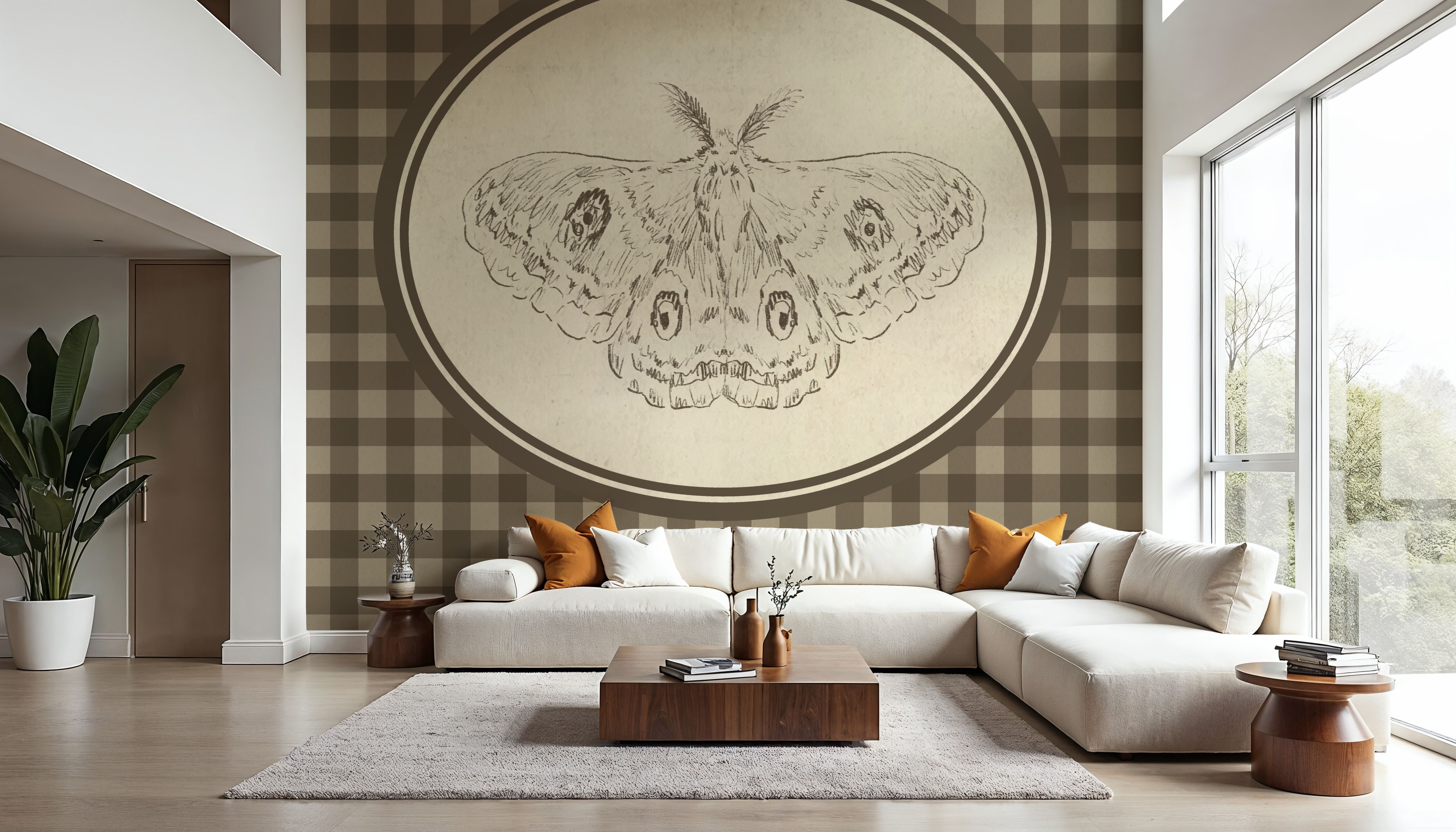 Woodland Moth Gingham