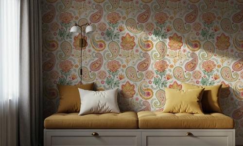 Harvest Paisley Mini White
