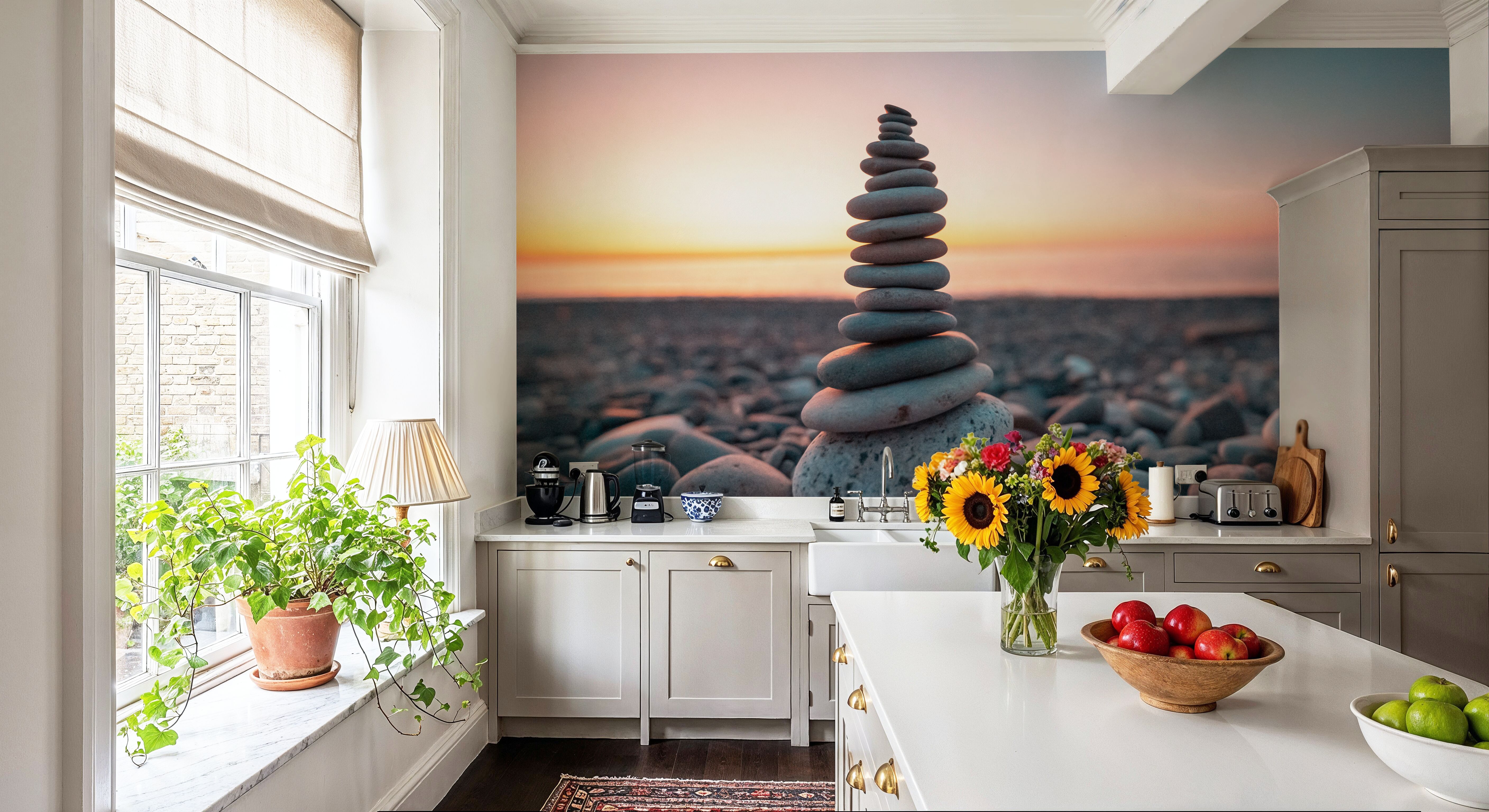 Zen Tower in Sunset