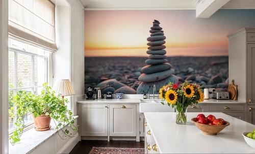 Zen Tower in Sunset