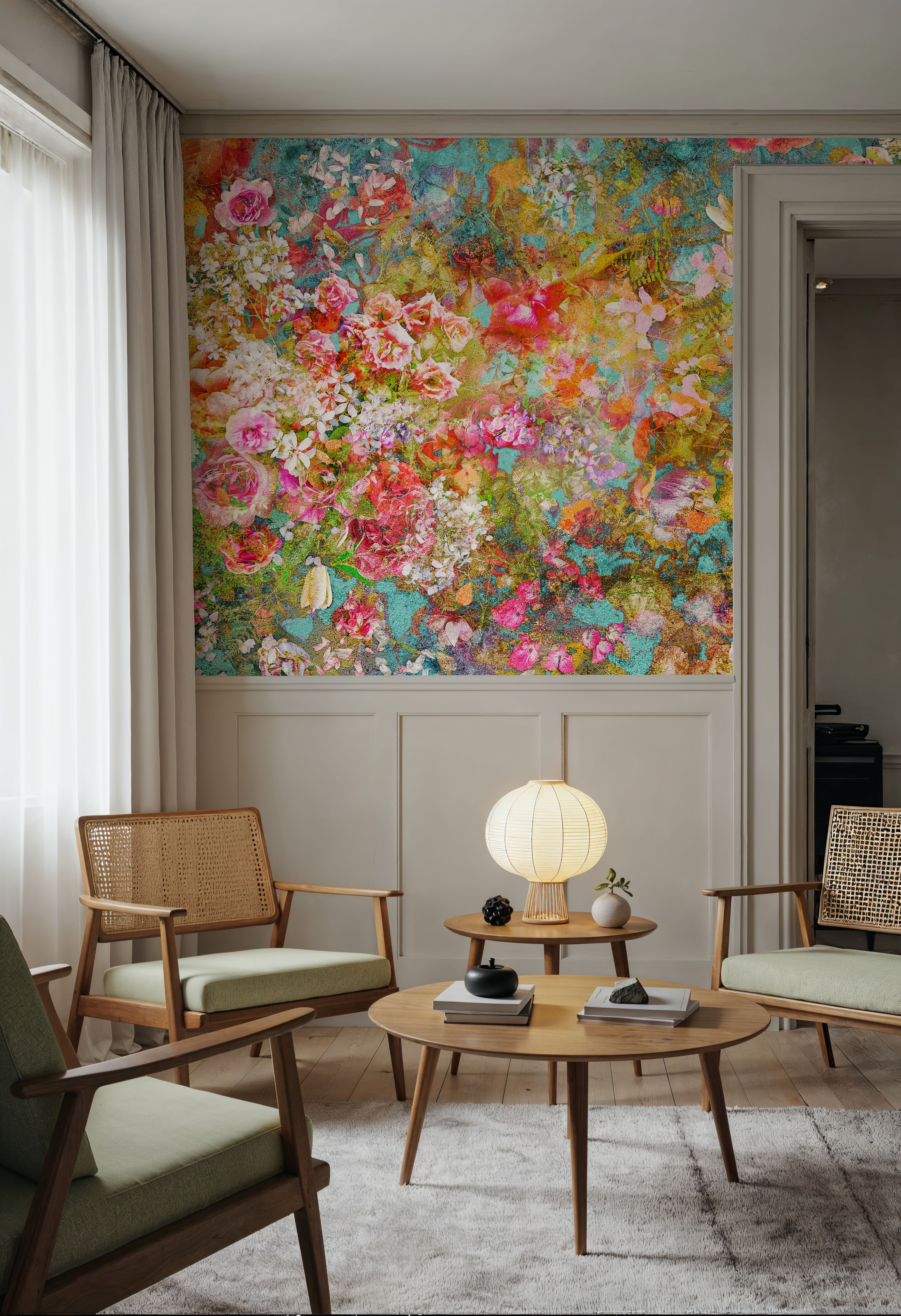 Pastel Floral Fresco