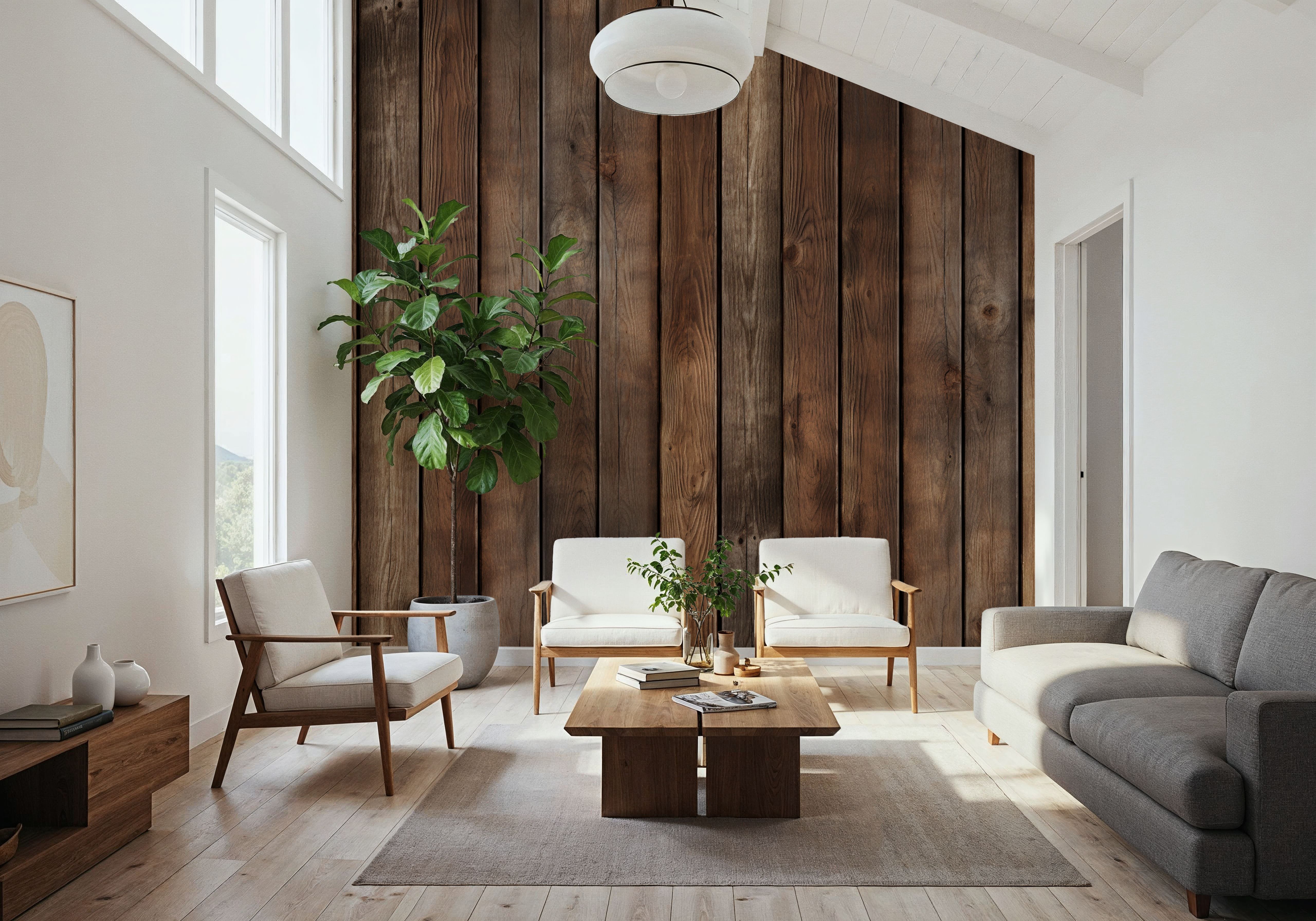 Wooden Plank Wall, Wallpaper