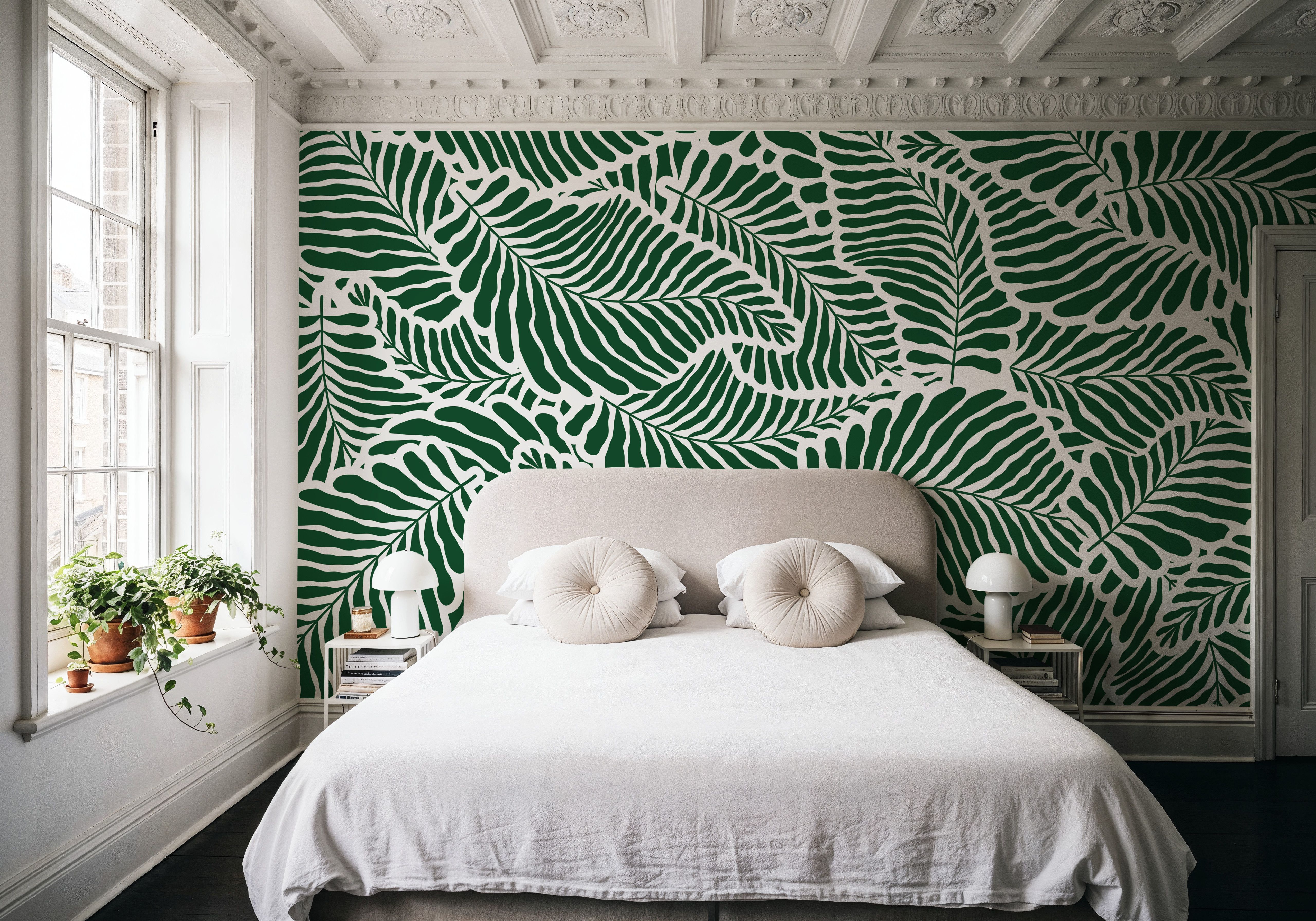 Fern Cut-Outs Pattern, Malachite Green