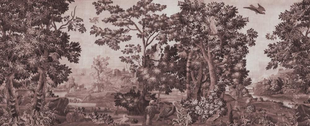 Enchanted Grove Tapestry, Burgundy