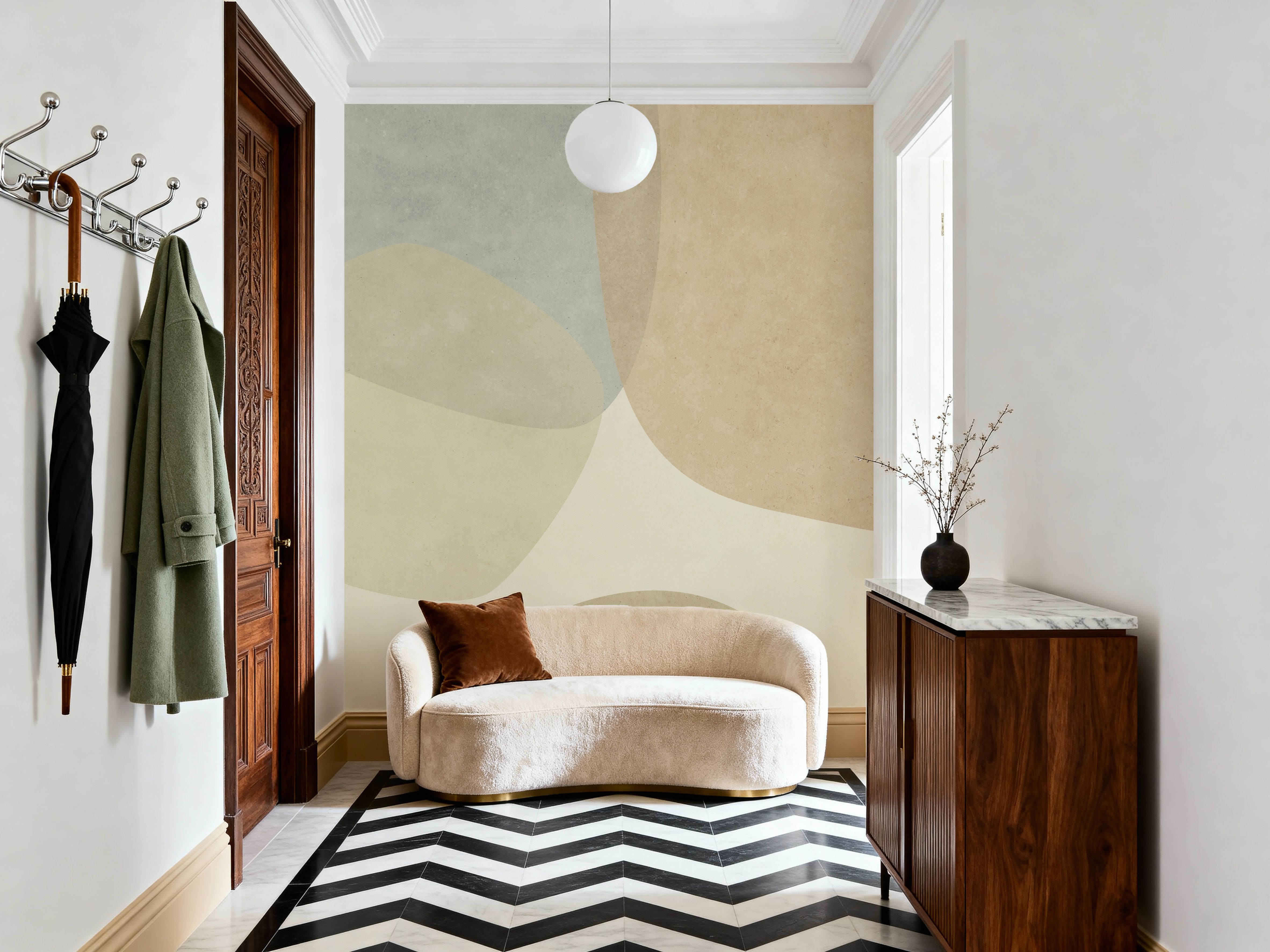 Embracing Shapes, Beige